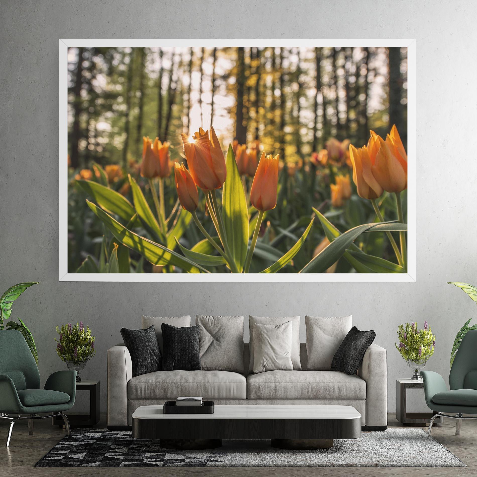 Obraz na Płótnie Forest Tulips mockup 7