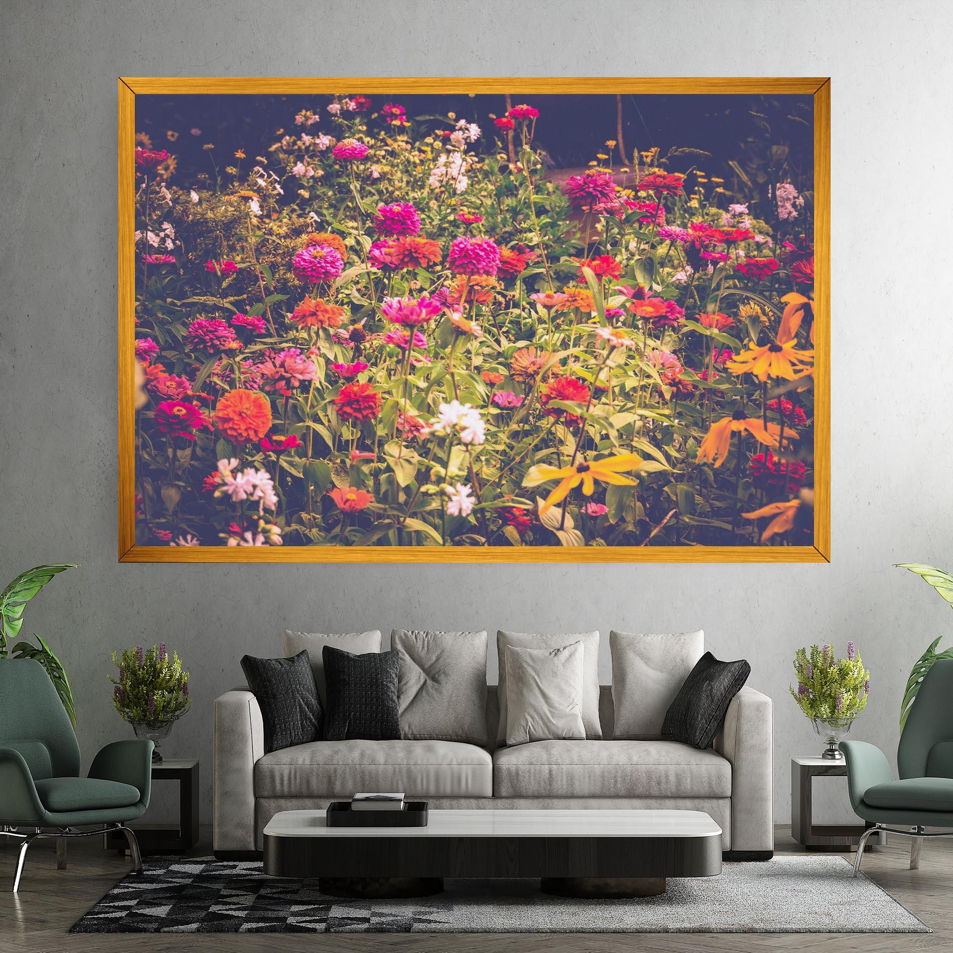 Obraz na Płótnie Colorful Wild Field mockup 7