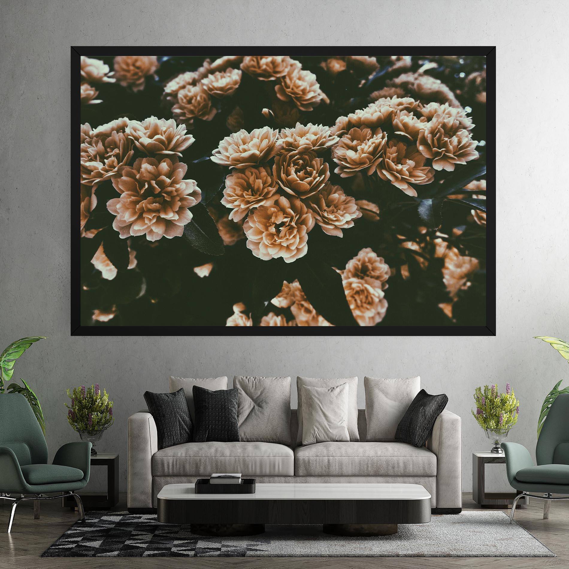 Obraz na Płótnie Wild Cream Flower mockup 7