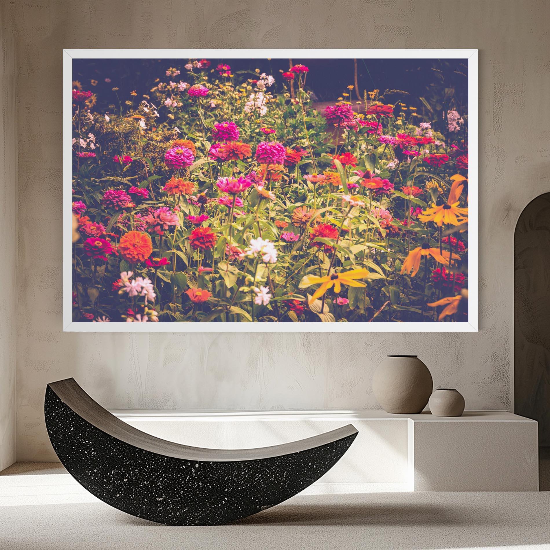 Obraz na Płótnie Colorful Wild Field mockup 8