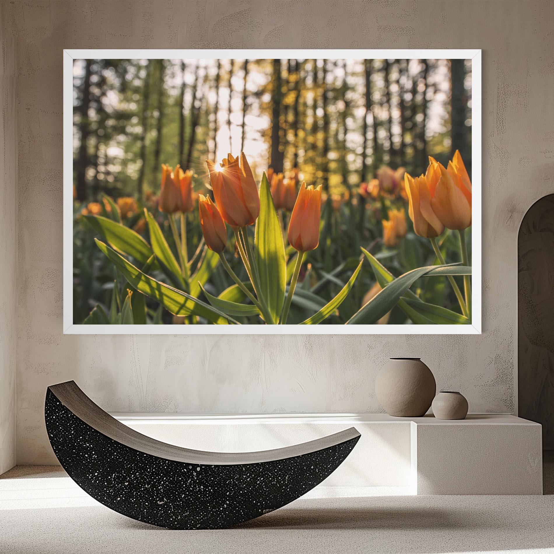 Obraz na Płótnie Forest Tulips mockup 8