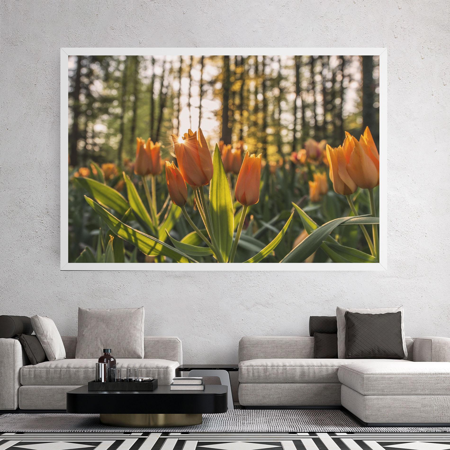 Obraz na Płótnie Forest Tulips mockup 2