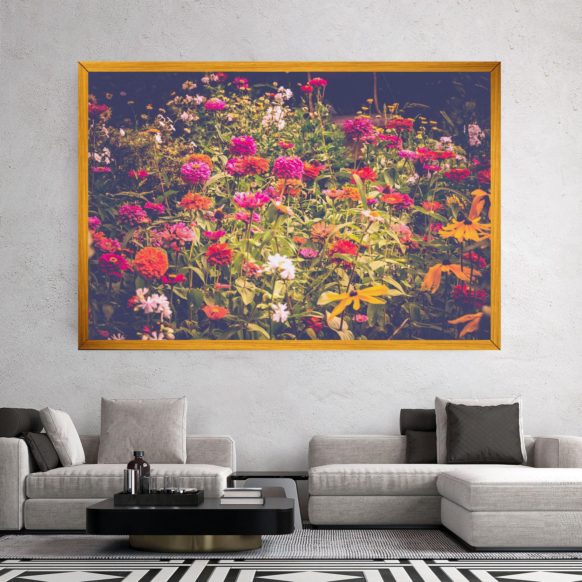 Obraz na Płótnie Colorful Wild Field mockup 2