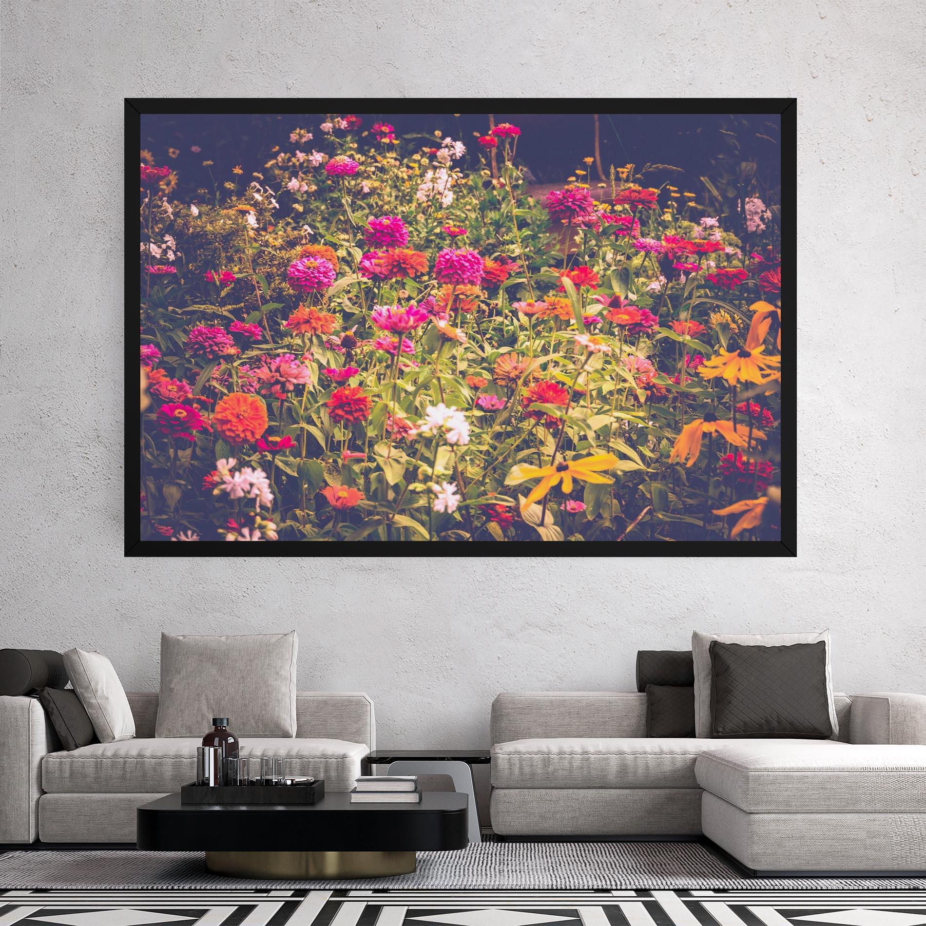 Obraz na Płótnie Colorful Wild Field mockup 2