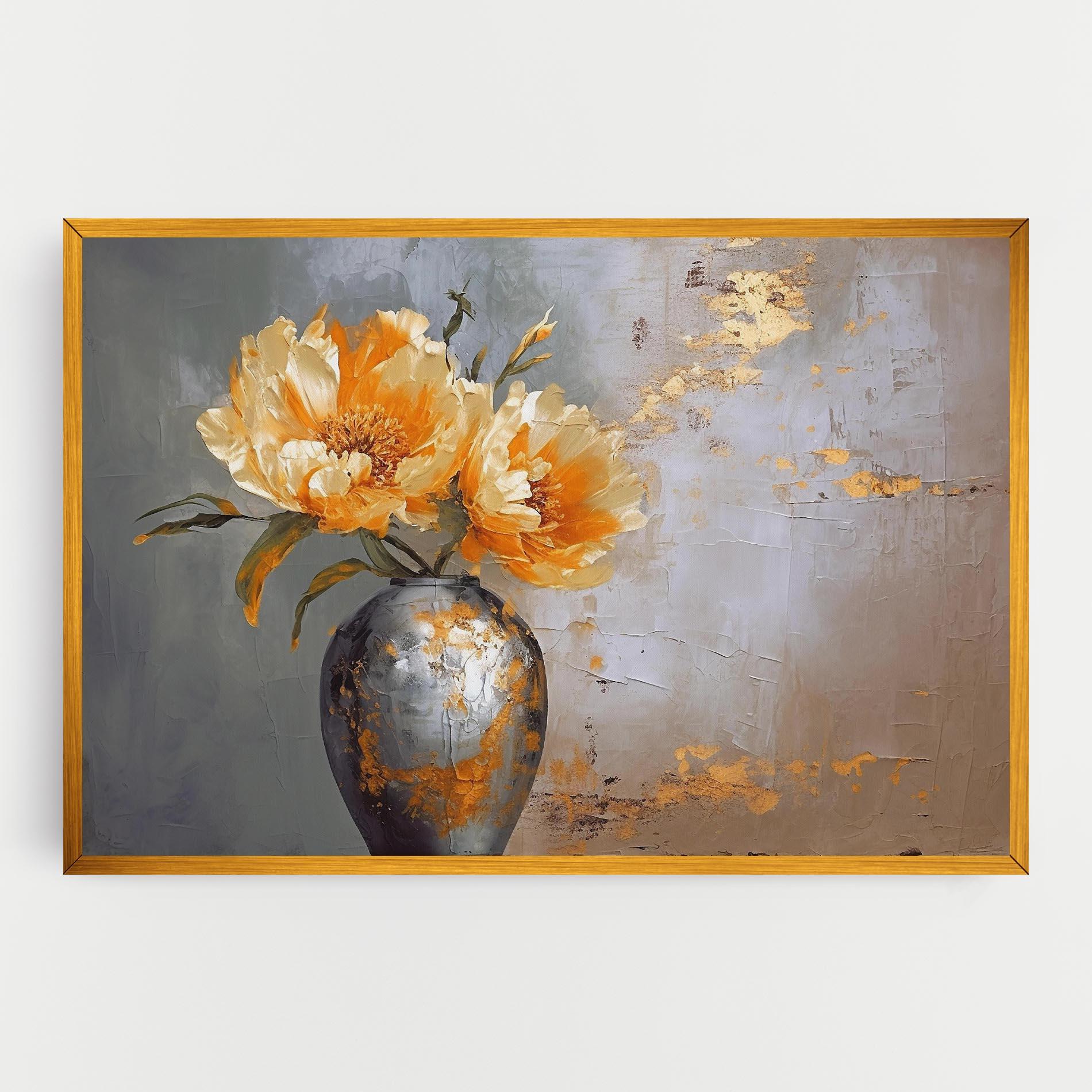 Obraz na Płótnie Grey Painting Vase mockup 0