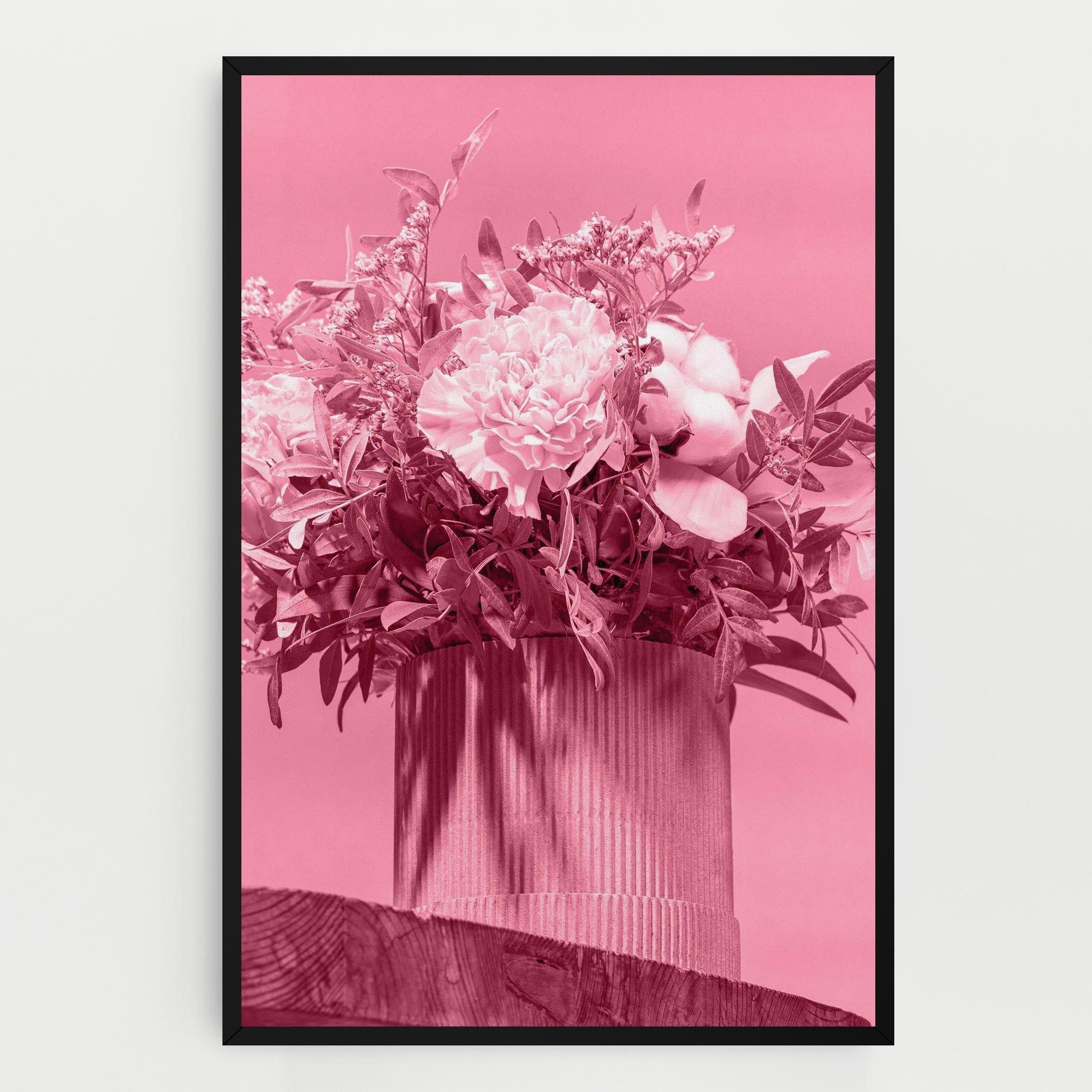 Obraz na Płótnie Pink Light Vase mockup 0
