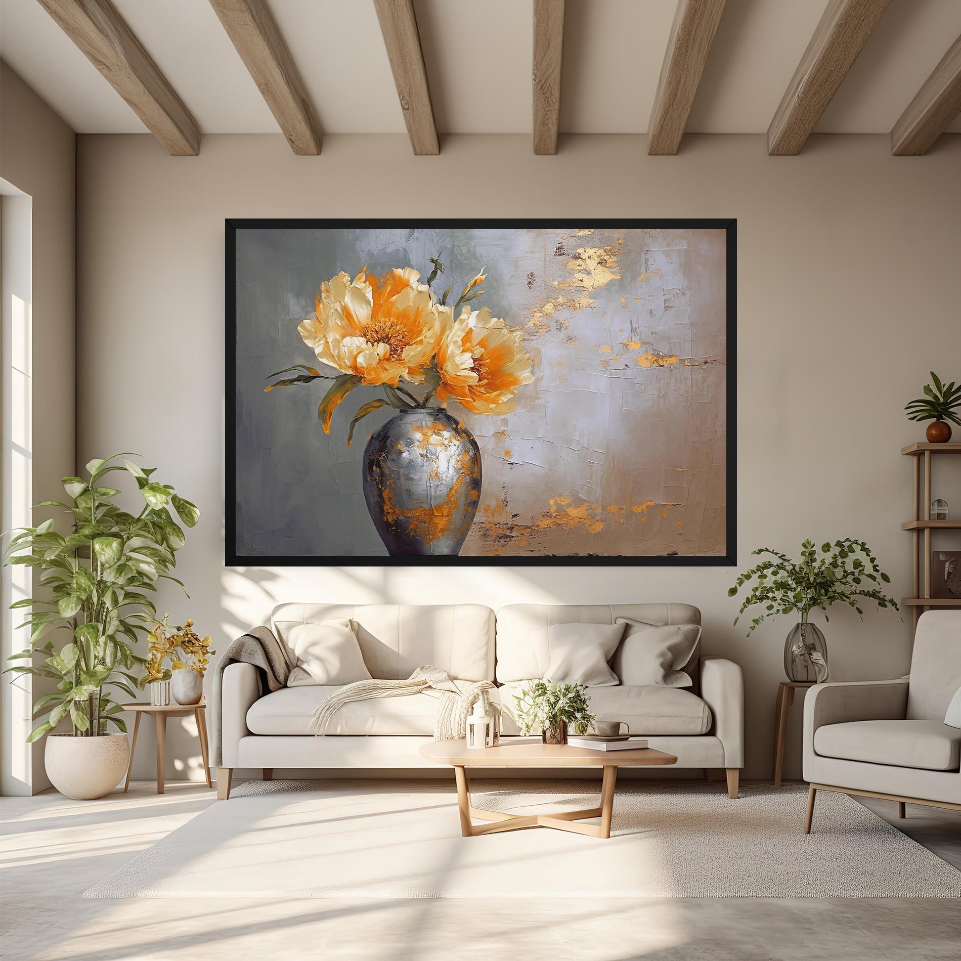 Obraz na Płótnie Grey Painting Vase mockup 6