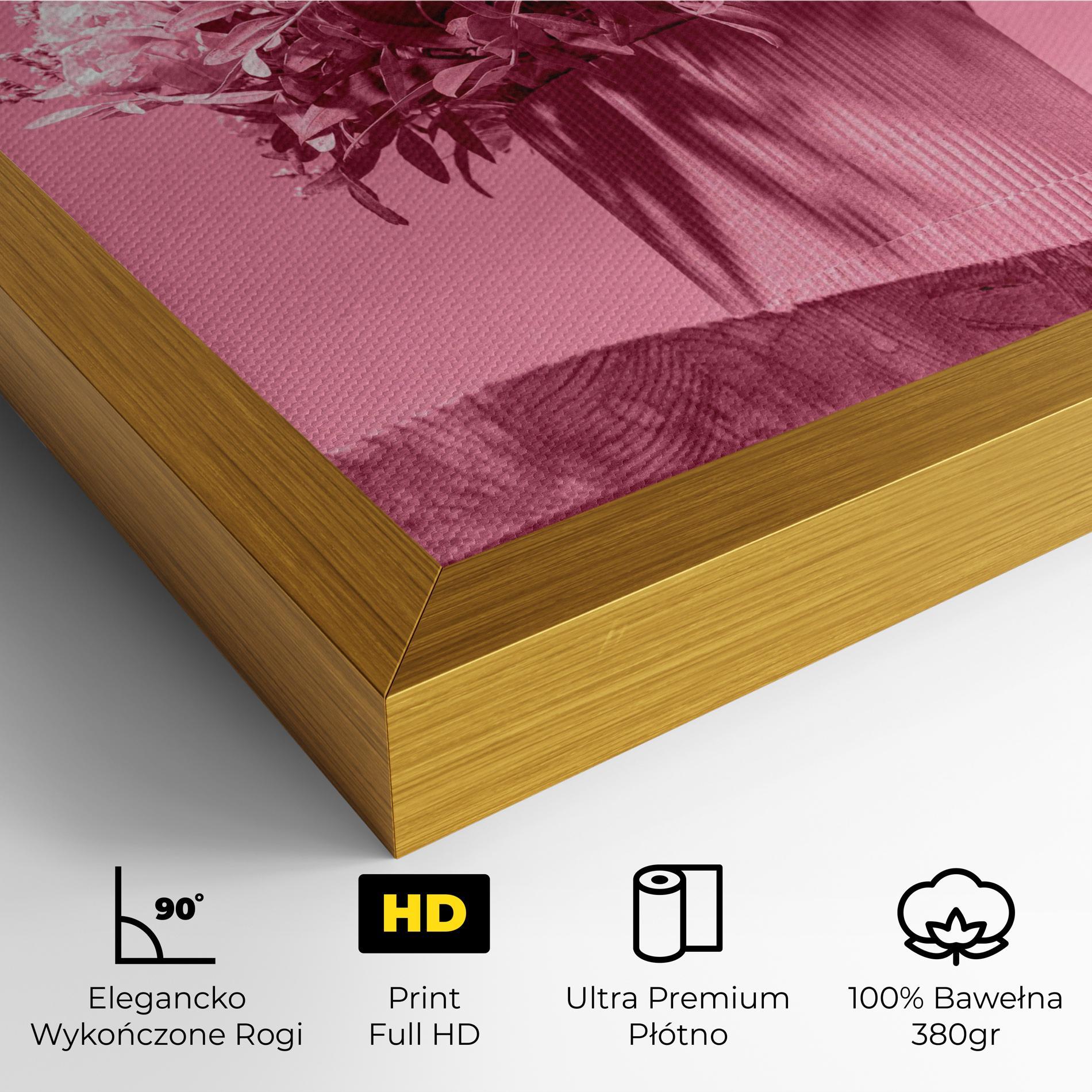 Obraz na Płótnie Pink Light Vase mockup 4