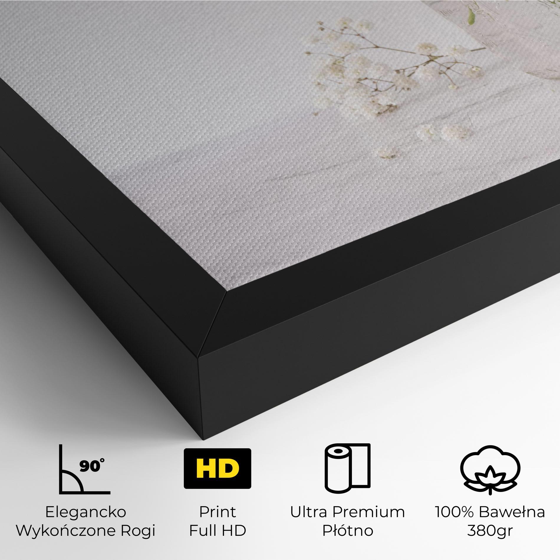 Obraz na Płótnie White Tiny Flower Vase mockup 4