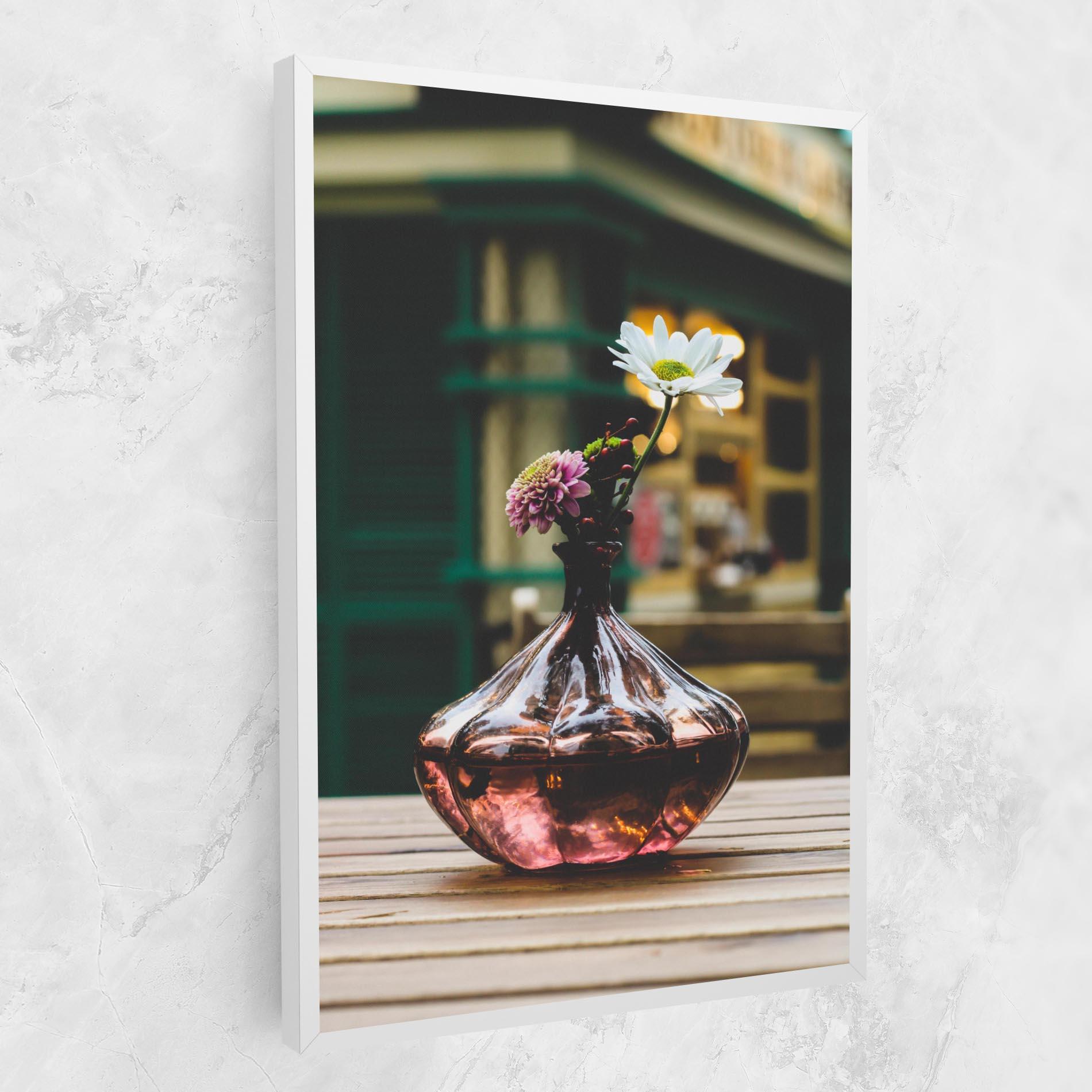 Obraz na Płótnie Pink Vase Flower mockup 1