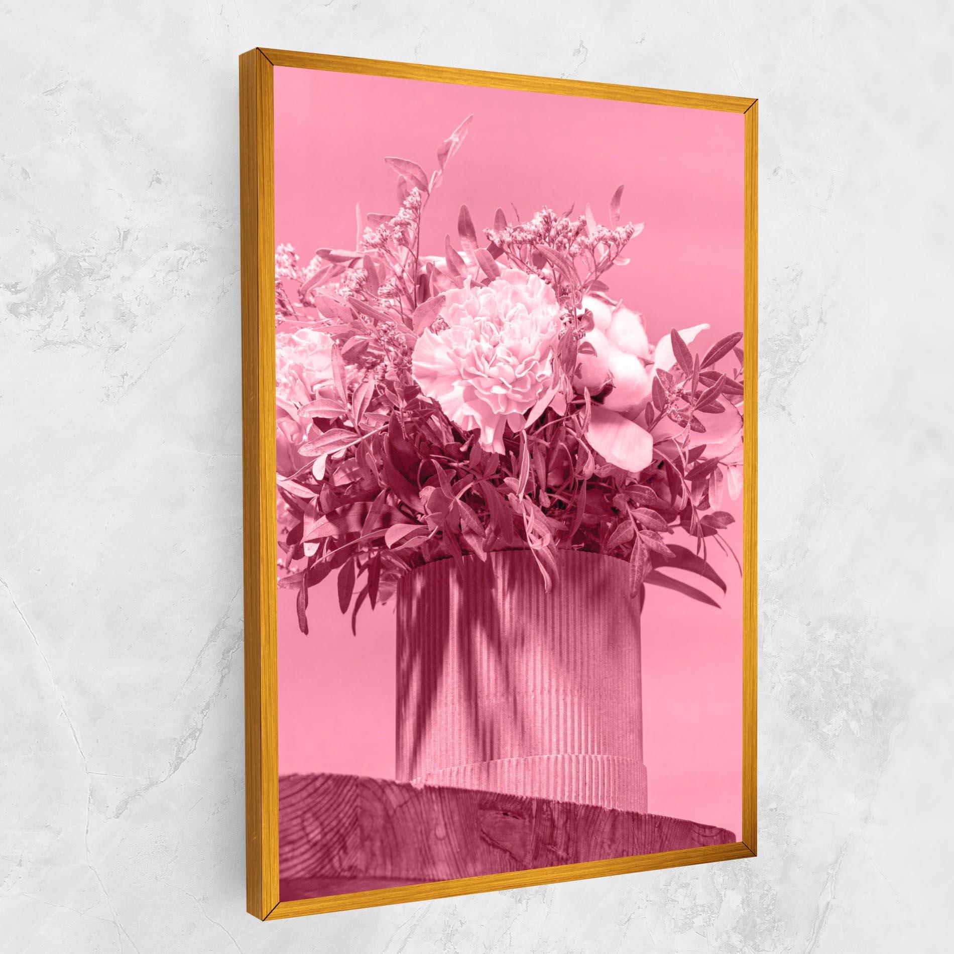 Obraz na Płótnie Pink Light Vase mockup 1