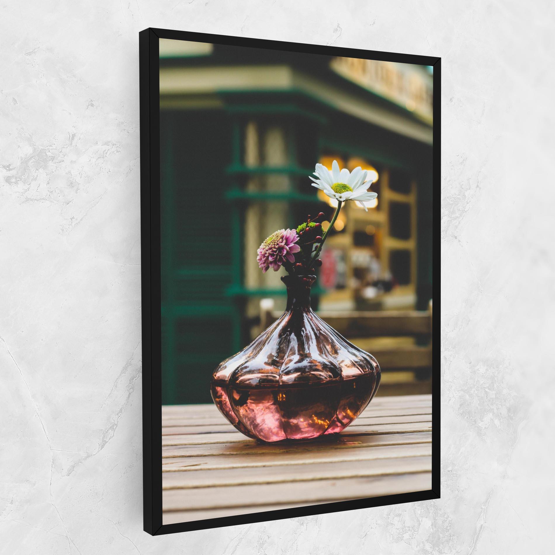 Obraz na Płótnie Pink Vase Flower mockup 1