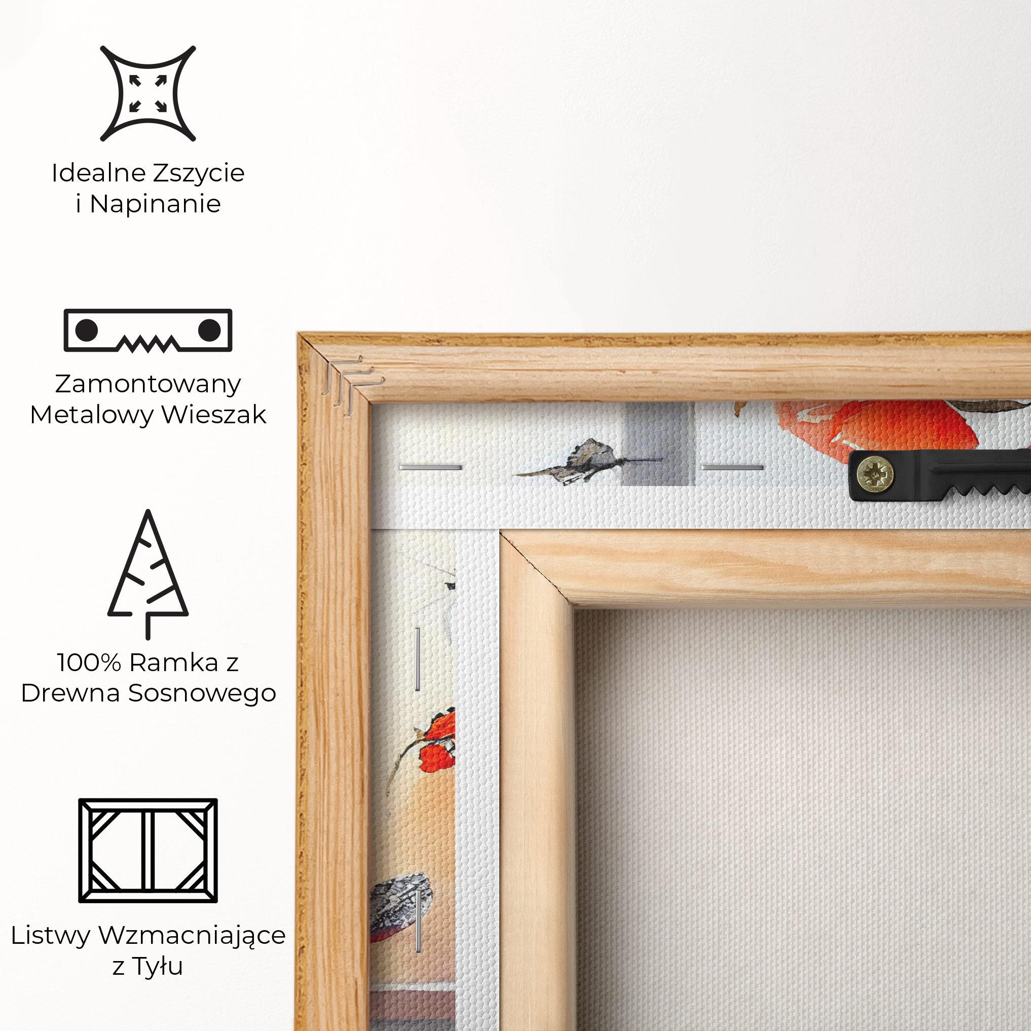 Obraz na Płótnie Poppies Vase mockup 5