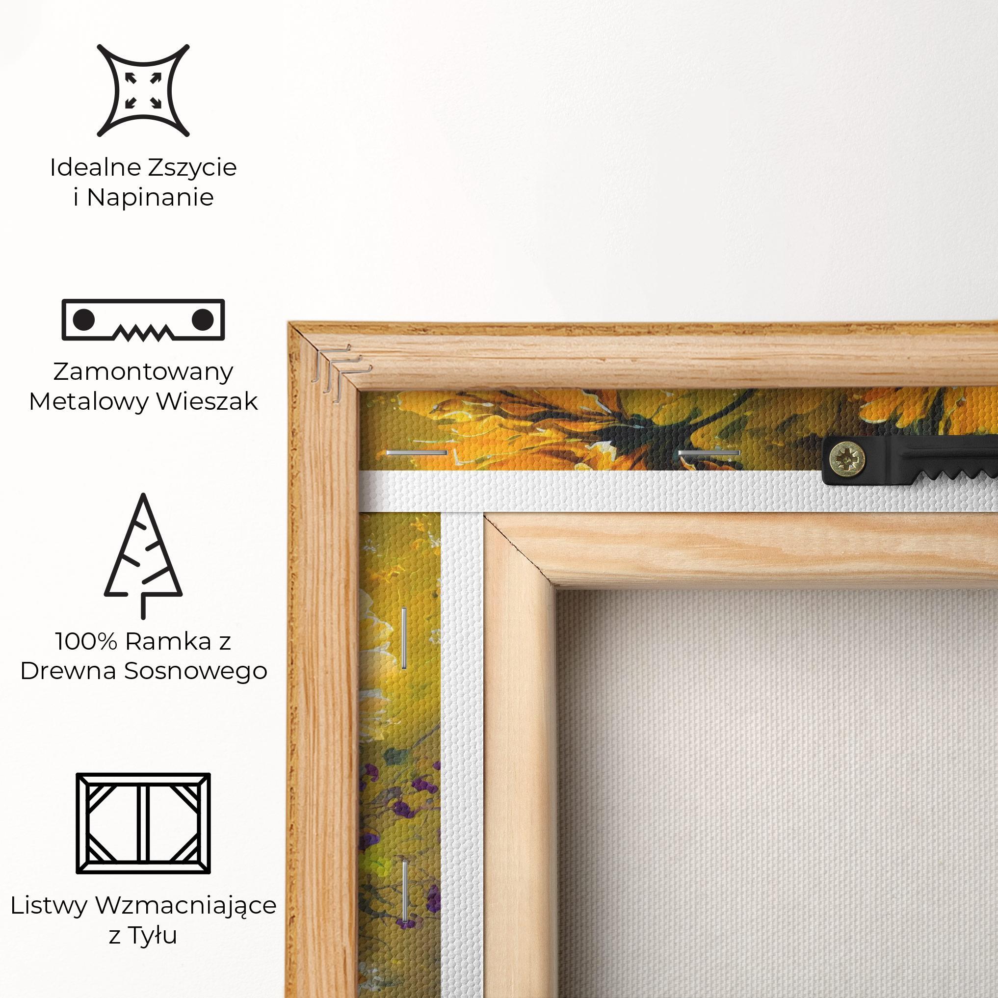 Obraz na Płótnie Yellow Flower Art Vase mockup 5