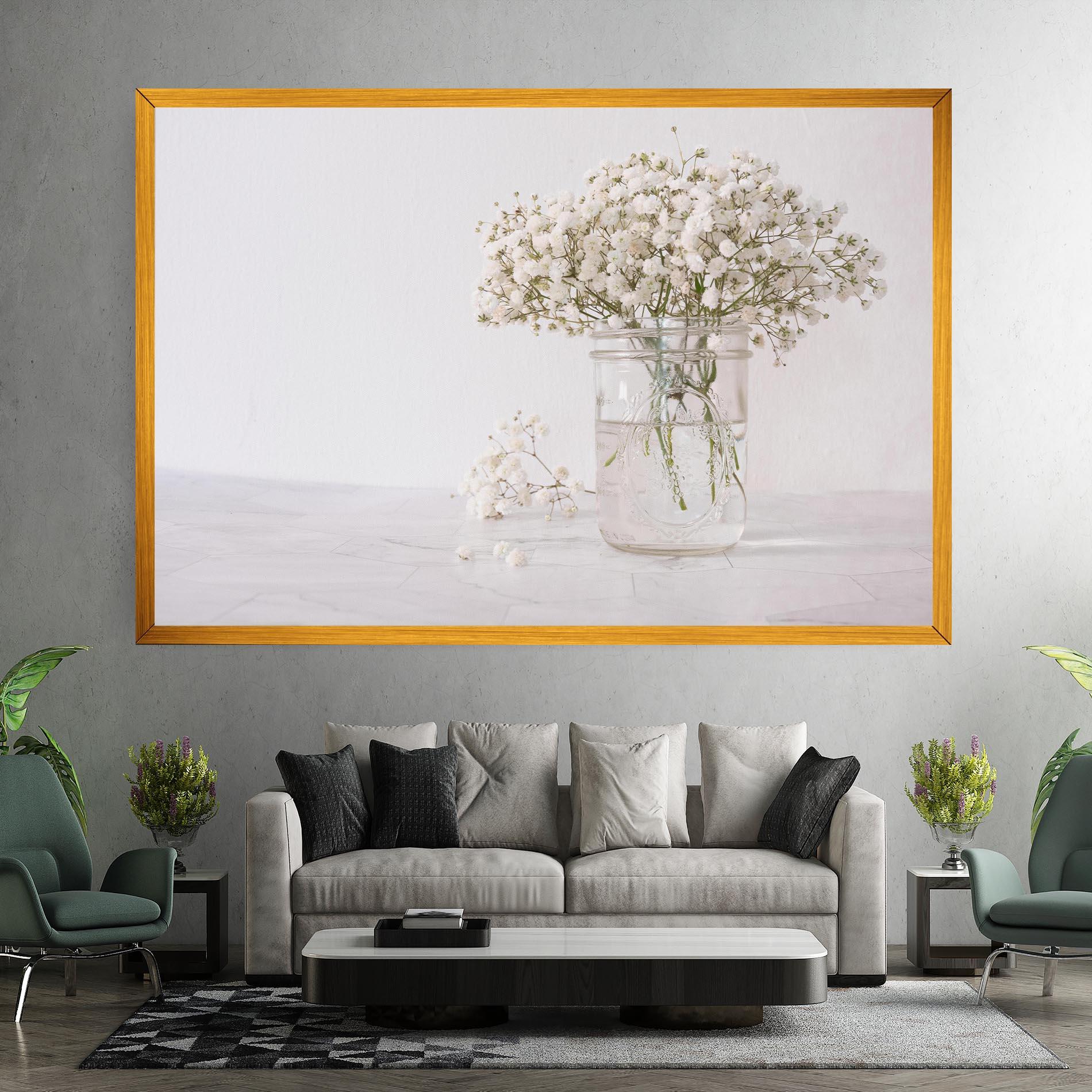 Obraz na Płótnie White Tiny Flower Vase mockup 7