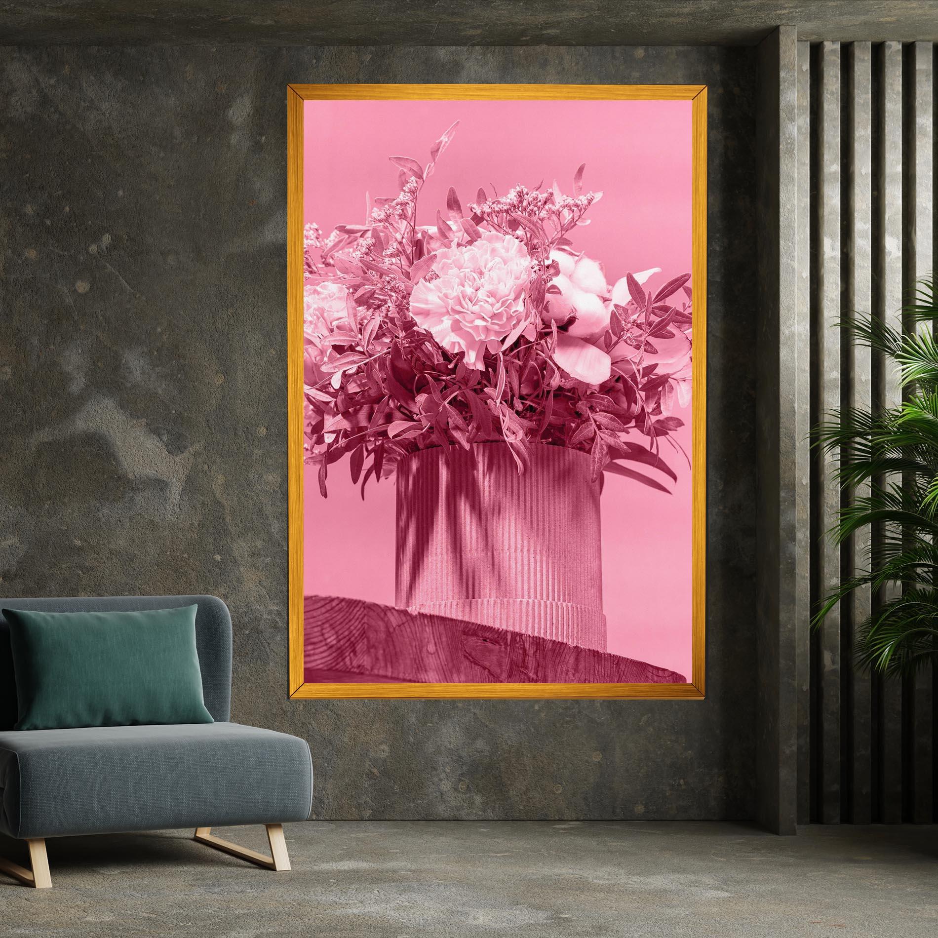 Obraz na Płótnie Pink Light Vase mockup 7
