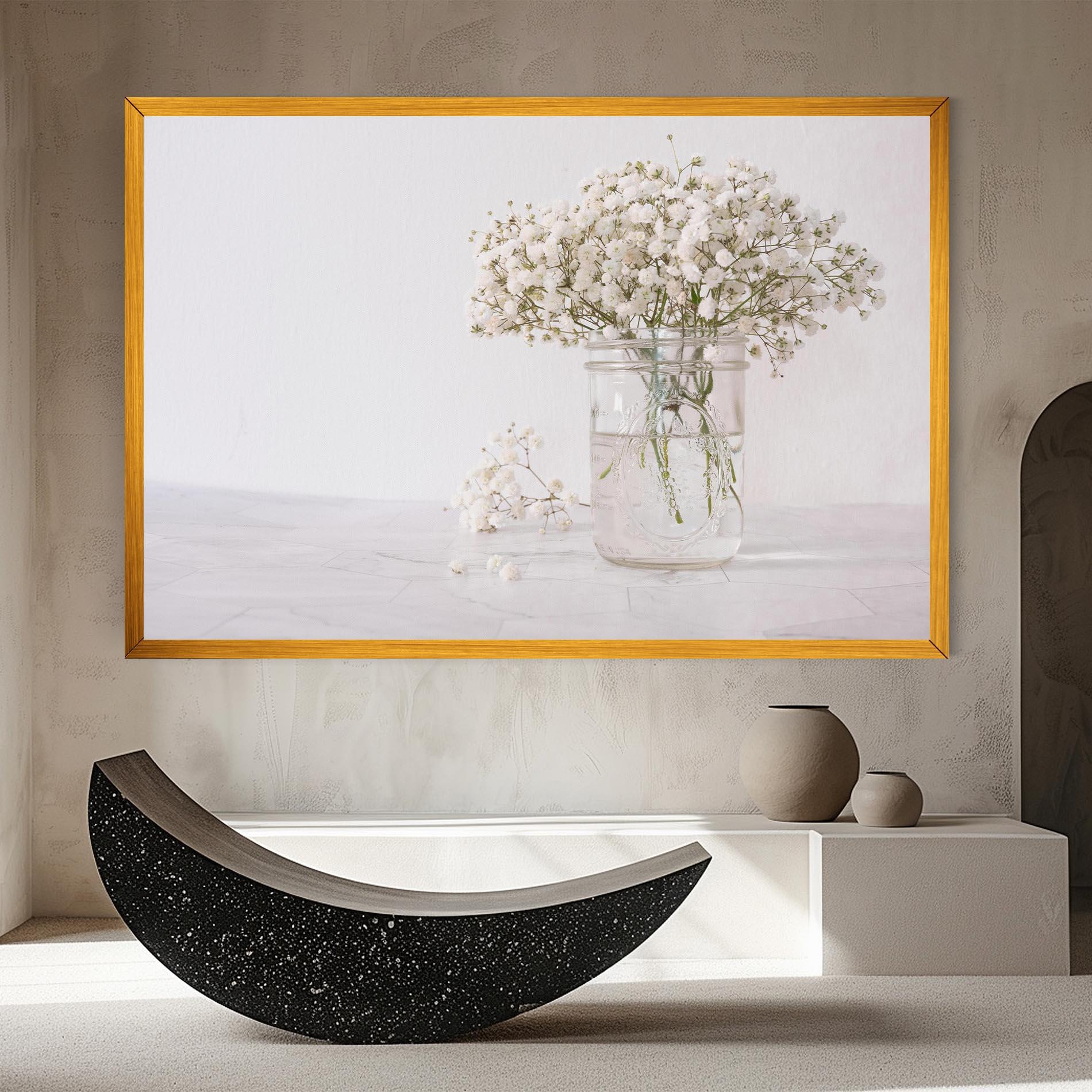 Obraz na Płótnie White Tiny Flower Vase mockup 8