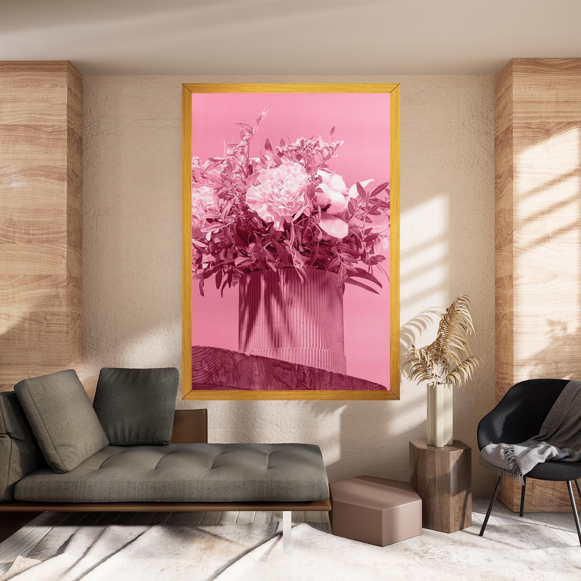 Obraz na Płótnie Pink Light Vase mockup 8