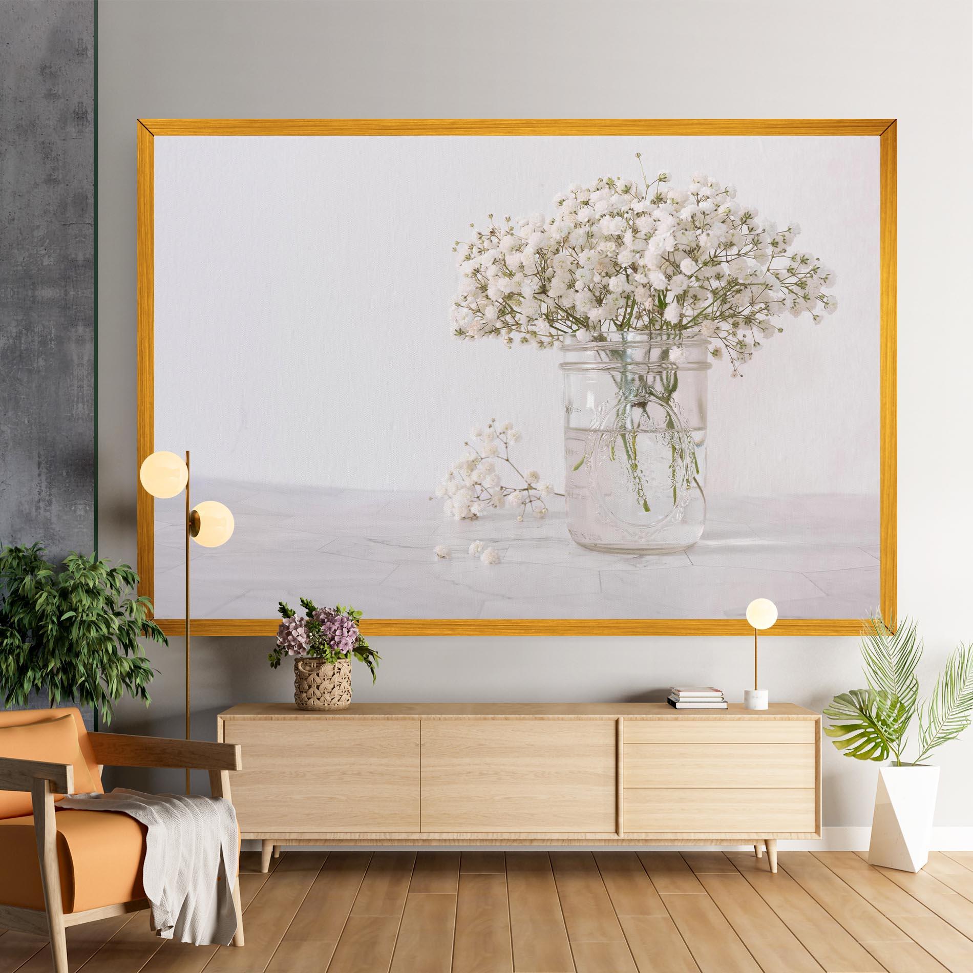 Obraz na Płótnie White Tiny Flower Vase mockup 9