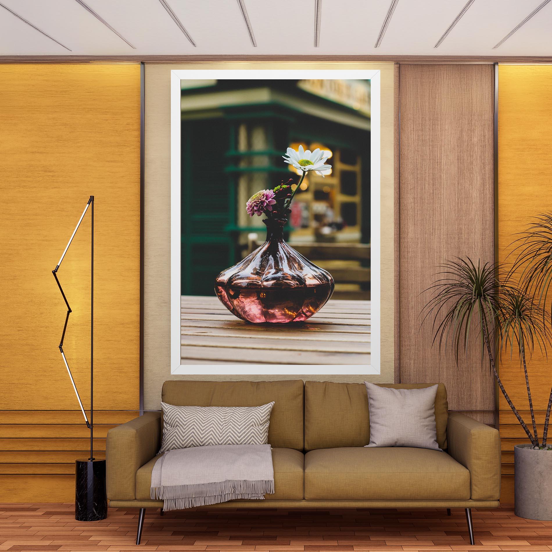 Obraz na Płótnie Pink Vase Flower mockup 9