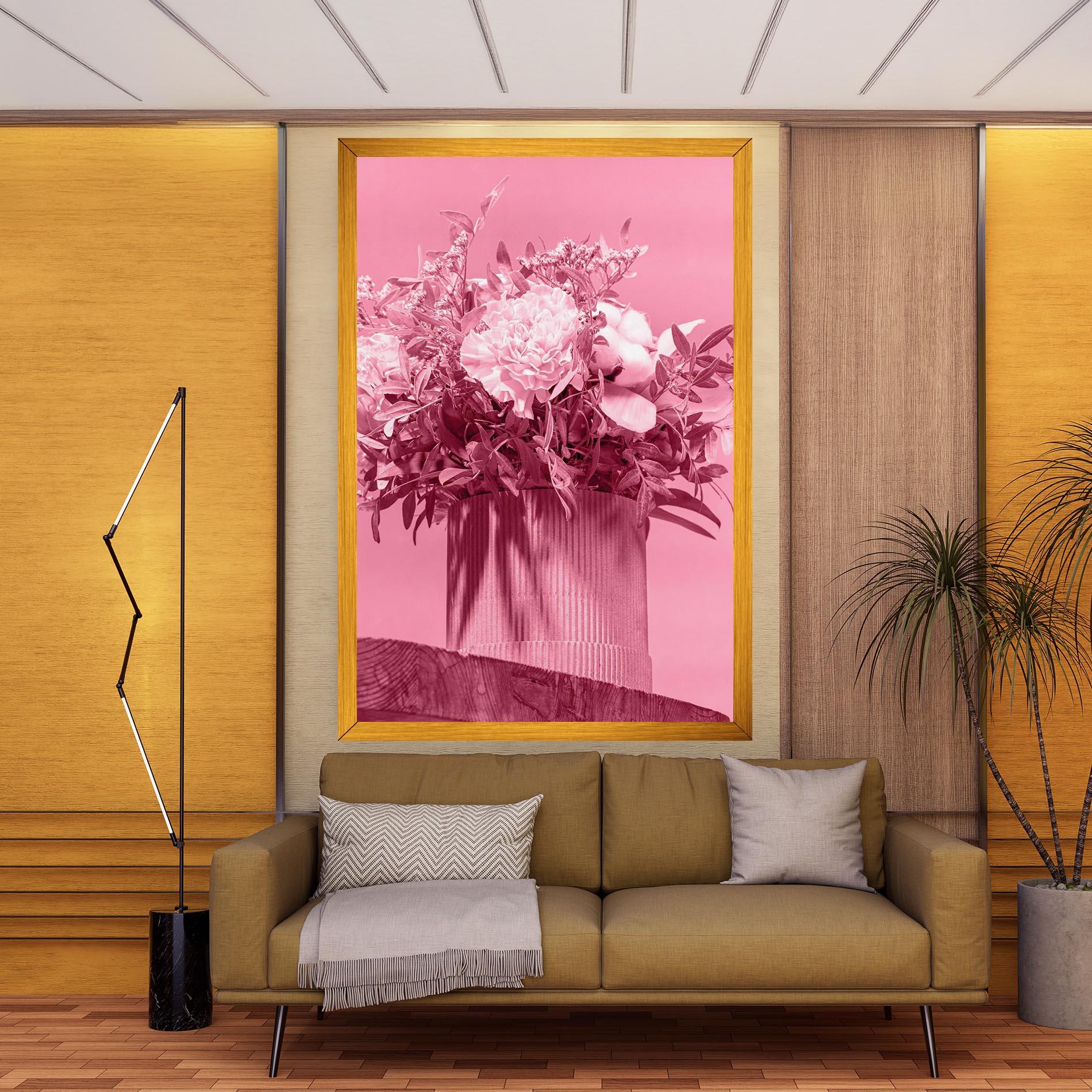 Obraz na Płótnie Pink Light Vase mockup 9