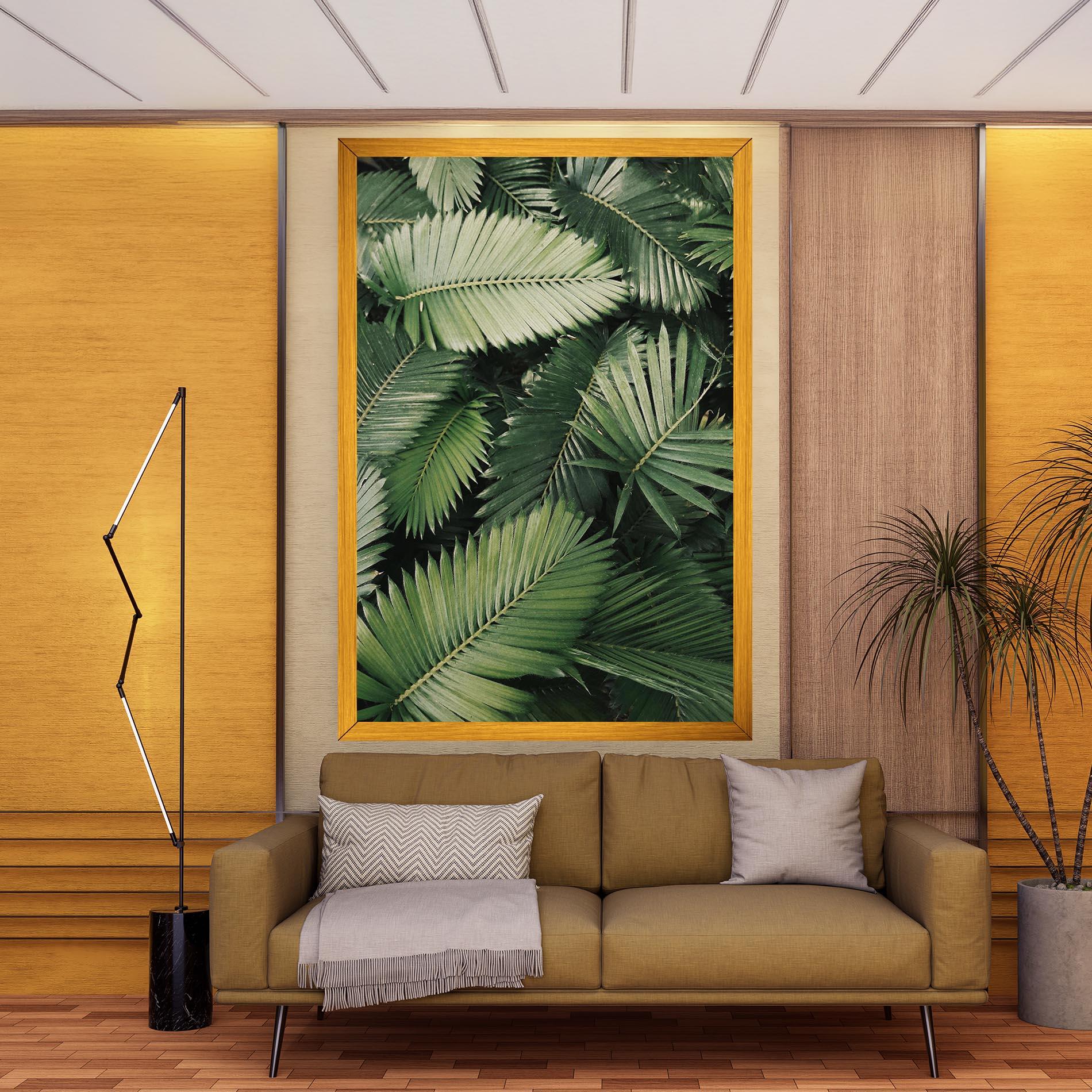 Obraz na Płótnie Green Leaves mockup 9