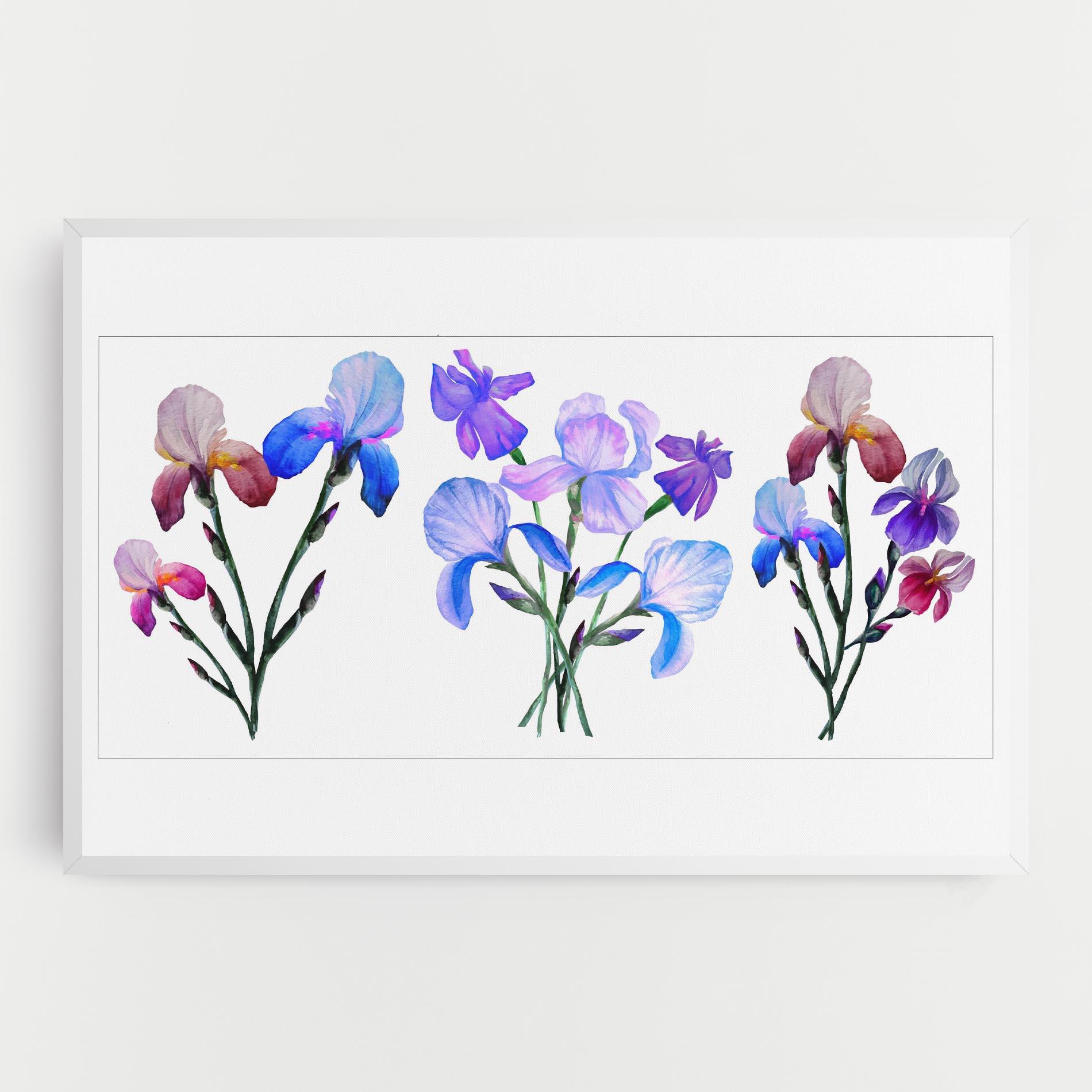 Obraz na Płótnie Iris Set mockup 0