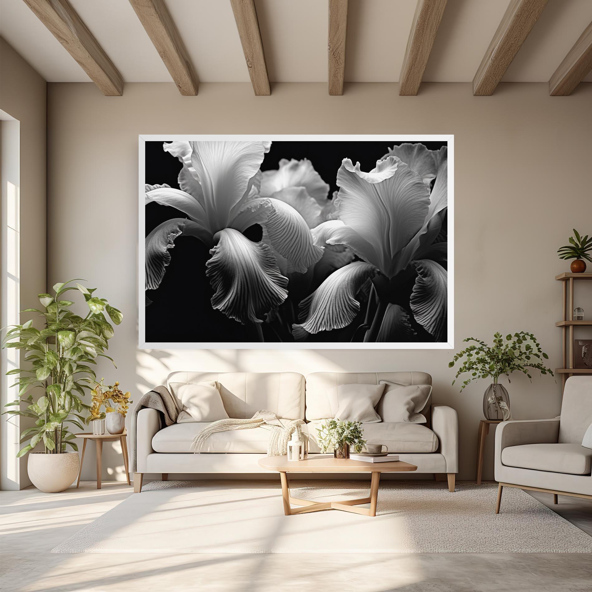 Obraz na Płótnie Grey Iris mockup 6