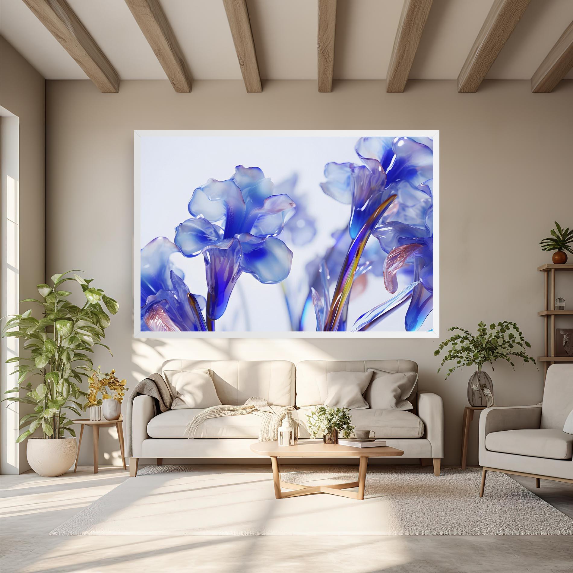 Obraz na Płótnie Iris Glass mockup 6