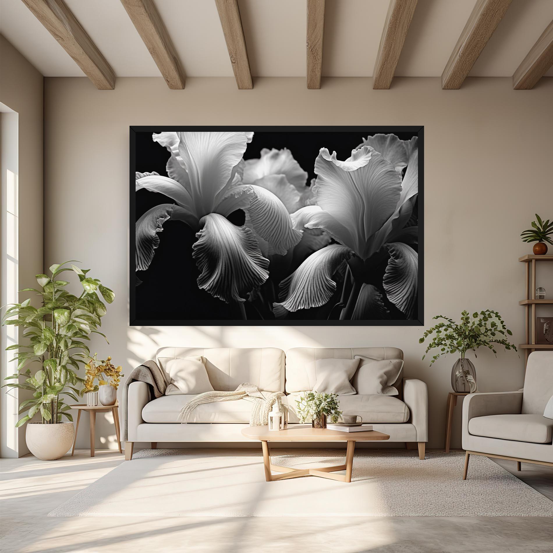 Obraz na Płótnie Grey Iris mockup 6