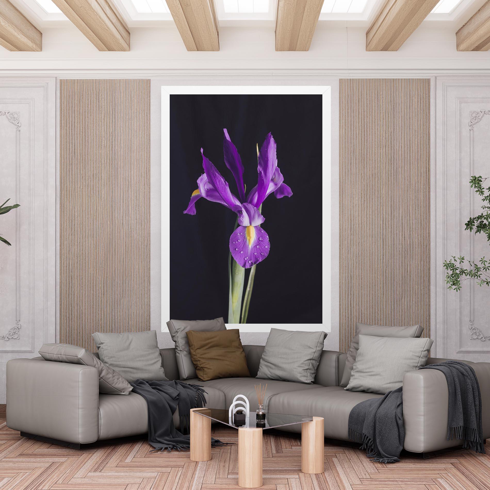 Obraz na Płótnie Fresh Purple Iris mockup 6