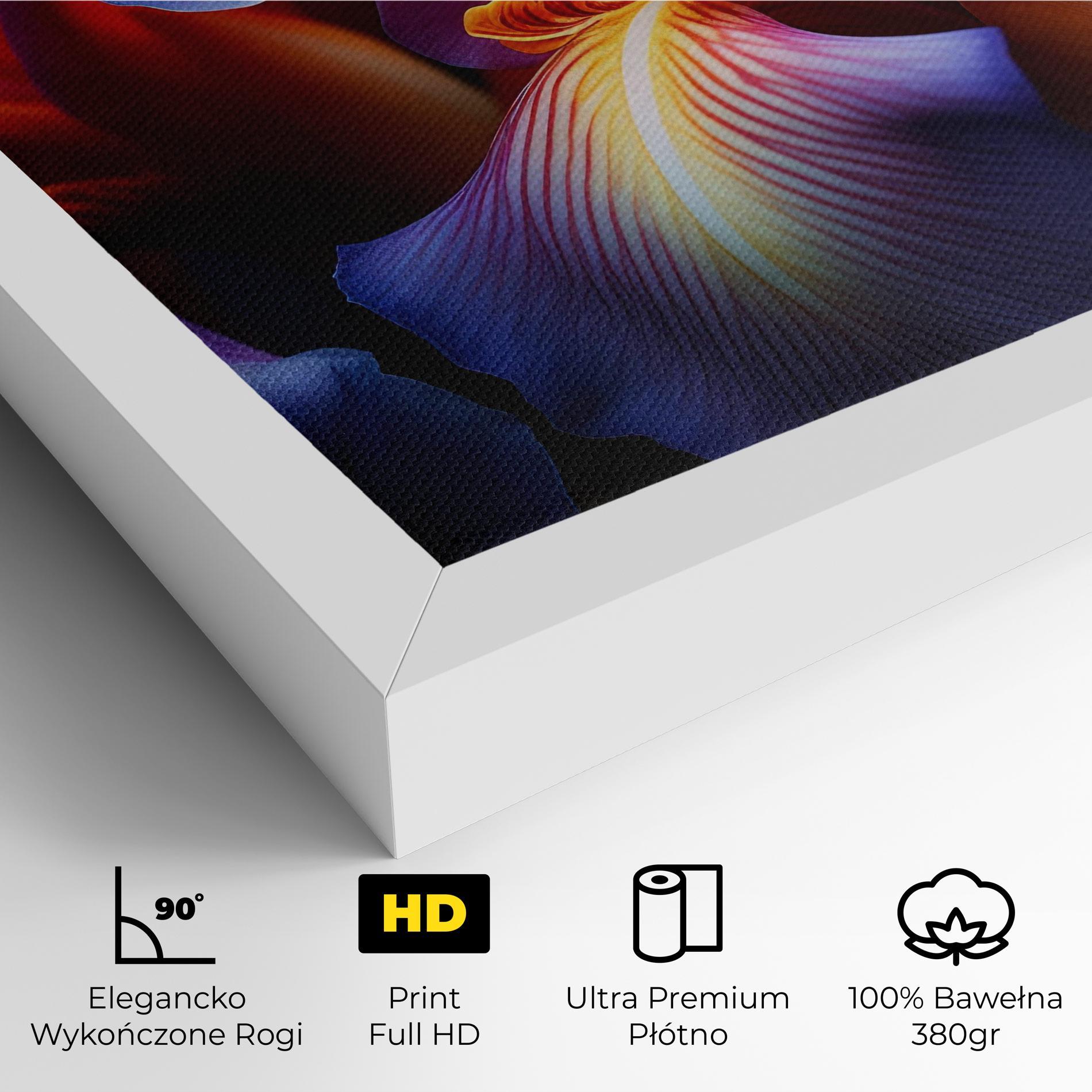 Obraz na Płótnie Orange Purple Iris mockup 4