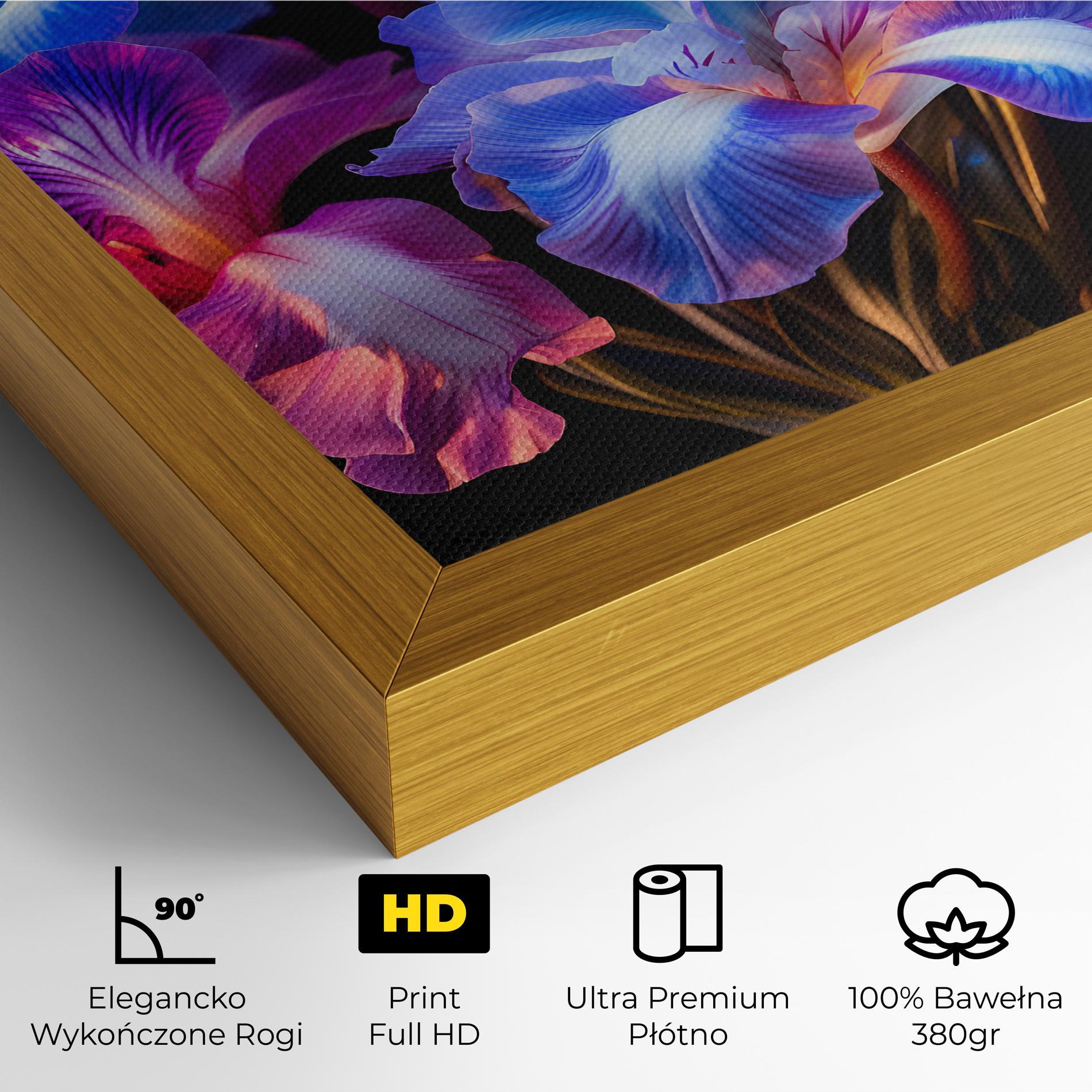 Obraz na Płótnie Blue Light Iris mockup 4