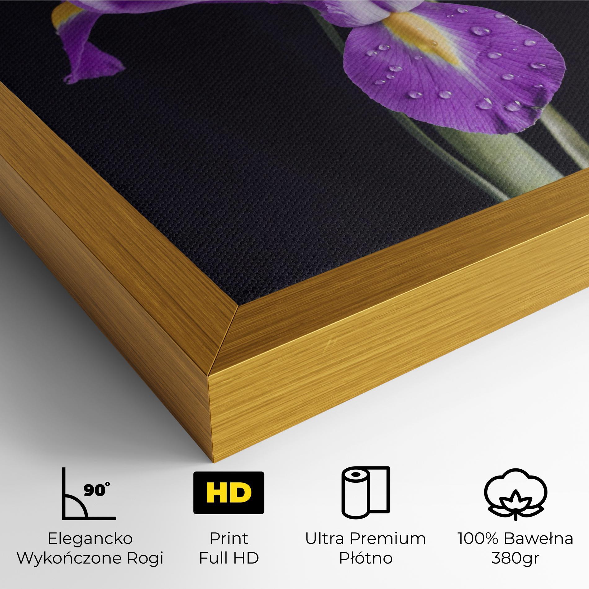 Obraz na Płótnie Fresh Purple Iris mockup 4