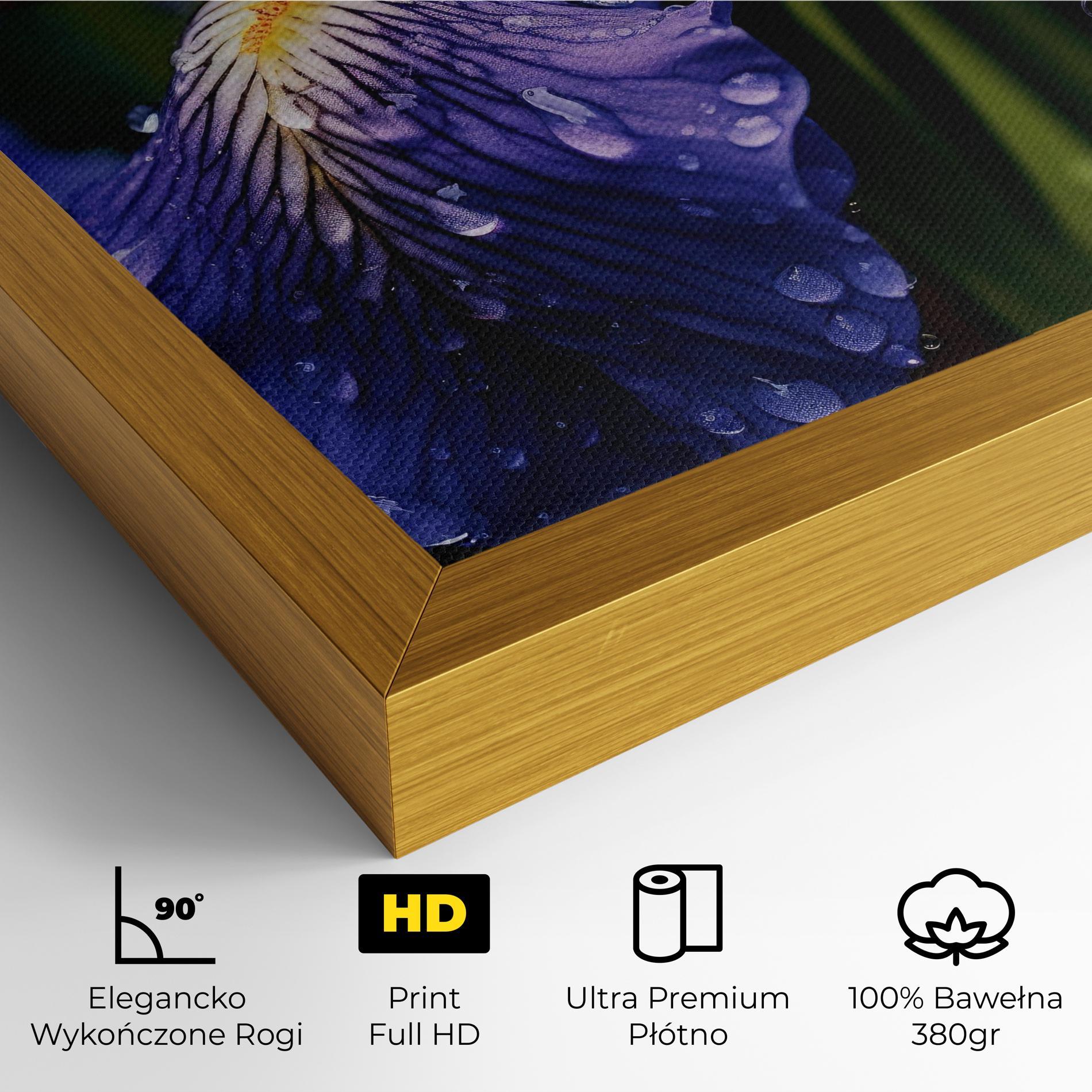 Obraz na Płótnie Iris After Rain mockup 4
