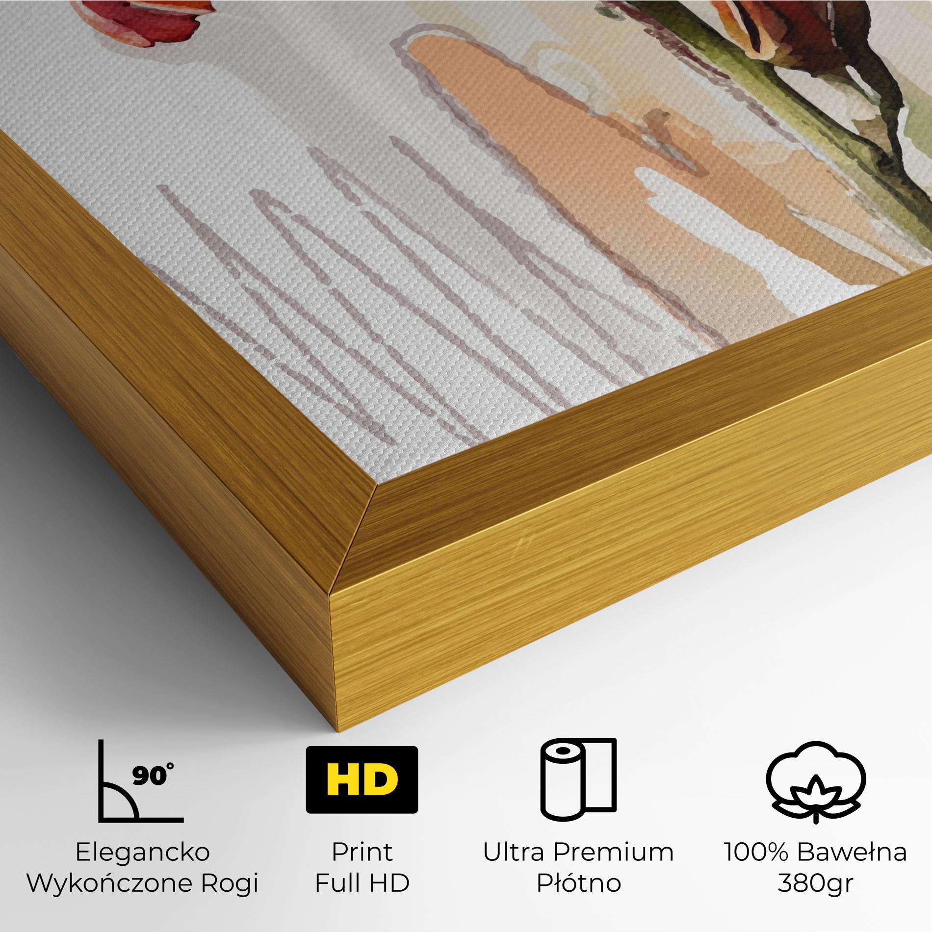 Obraz na Płótnie Orange Iris mockup 4