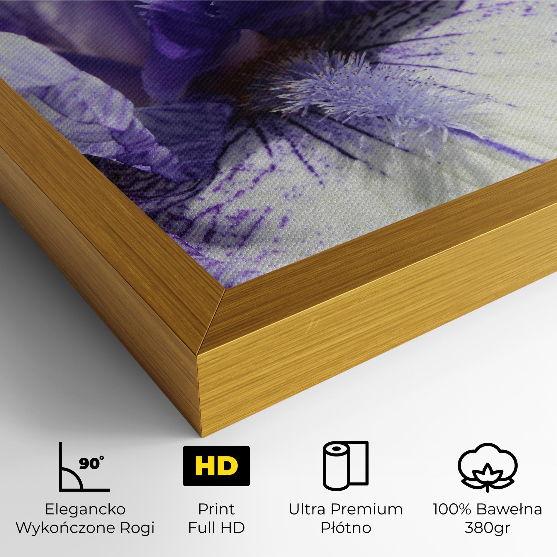 Obraz na Płótnie White Purple Iris mockup 4