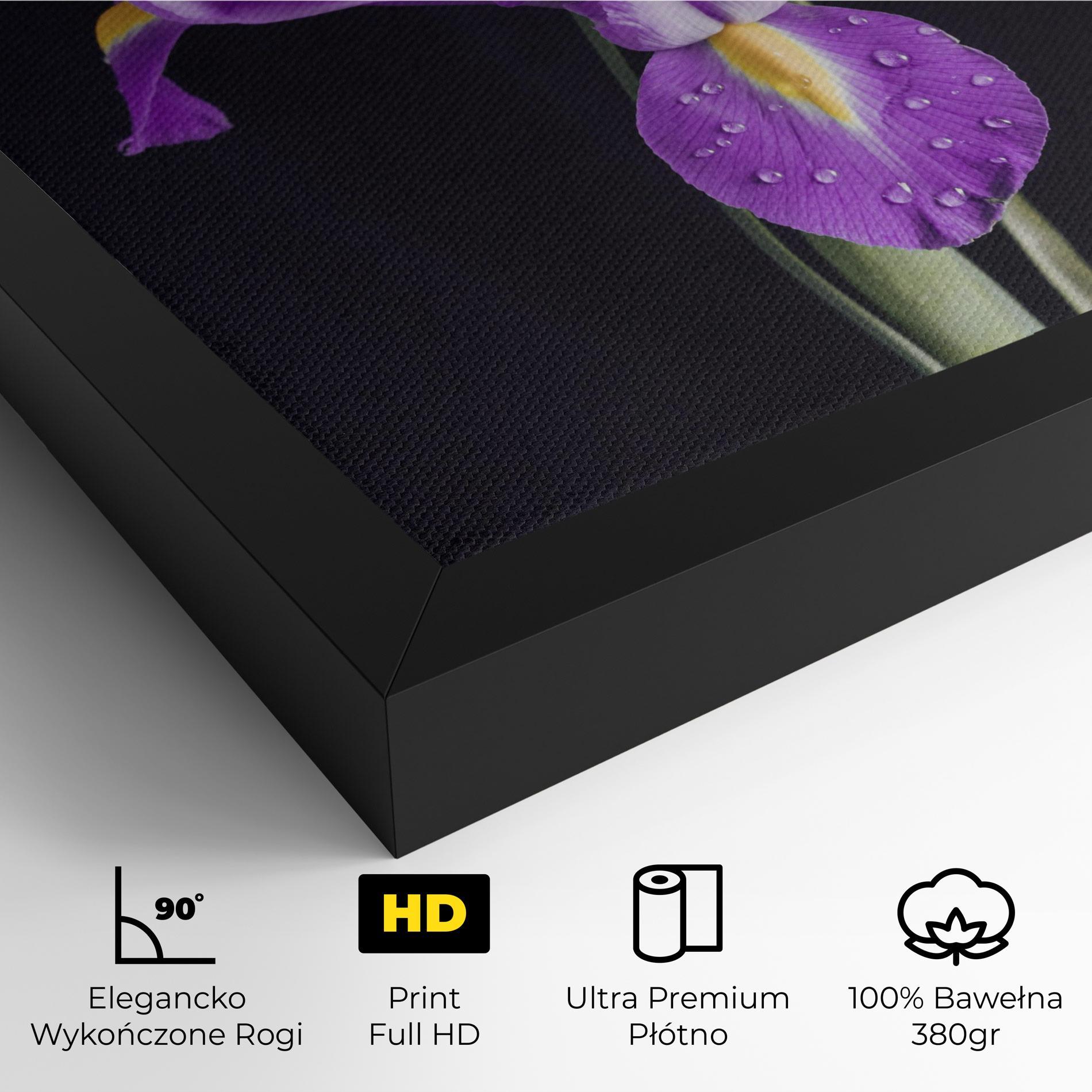 Obraz na Płótnie Fresh Purple Iris mockup 4