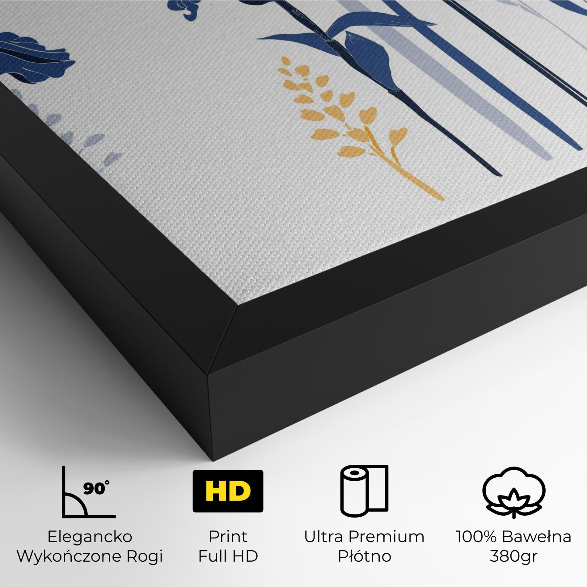 Obraz na Płótnie Iris Blue Art mockup 4