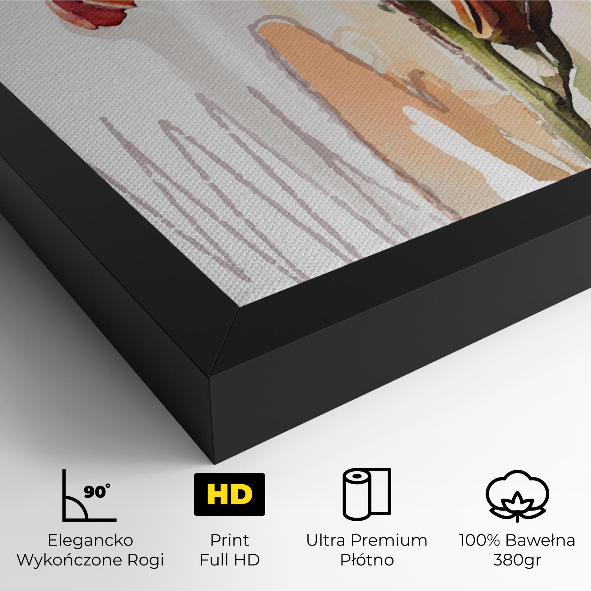 Obraz na Płótnie Orange Iris mockup 4