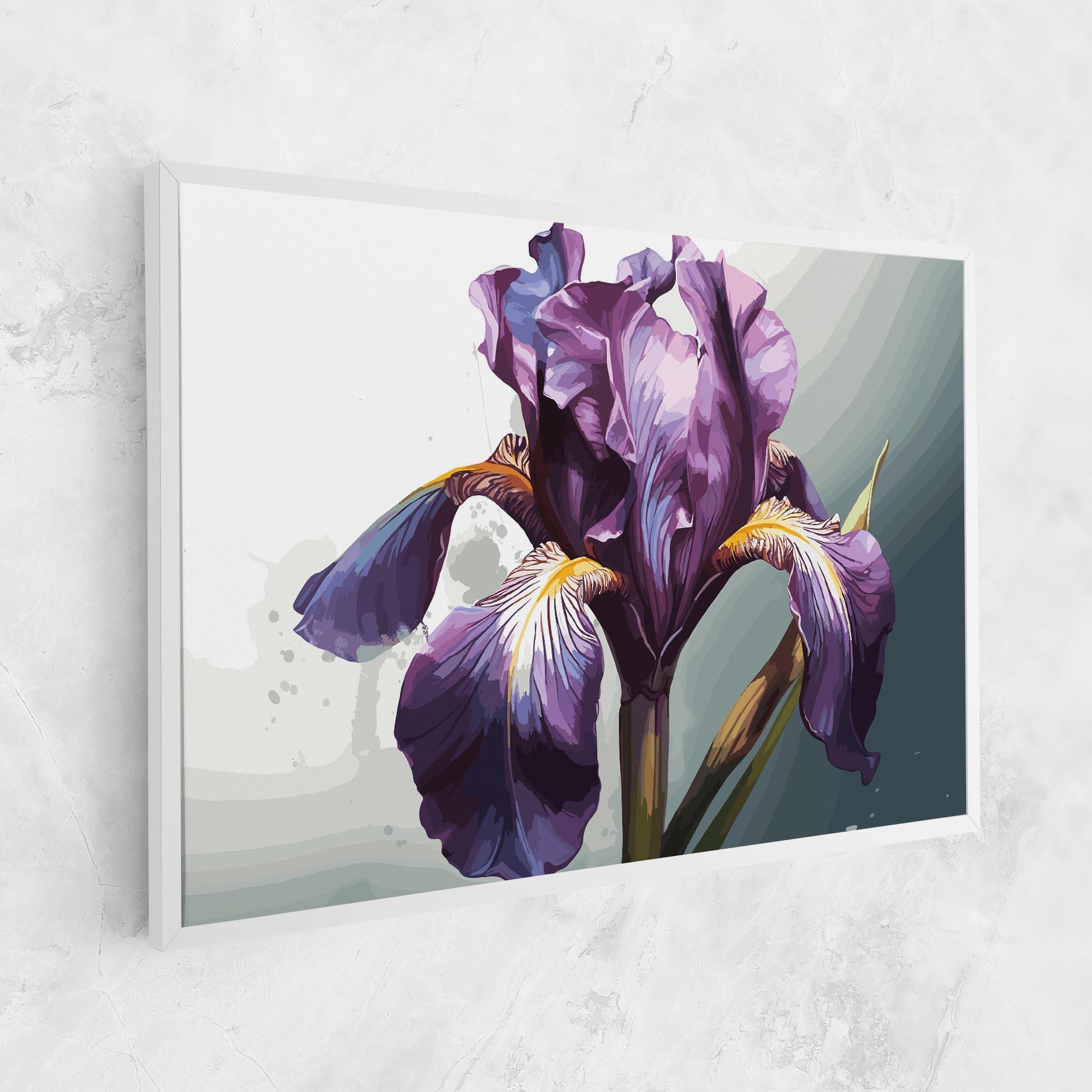 Obraz na Płótnie Purple Blue Iris mockup 1