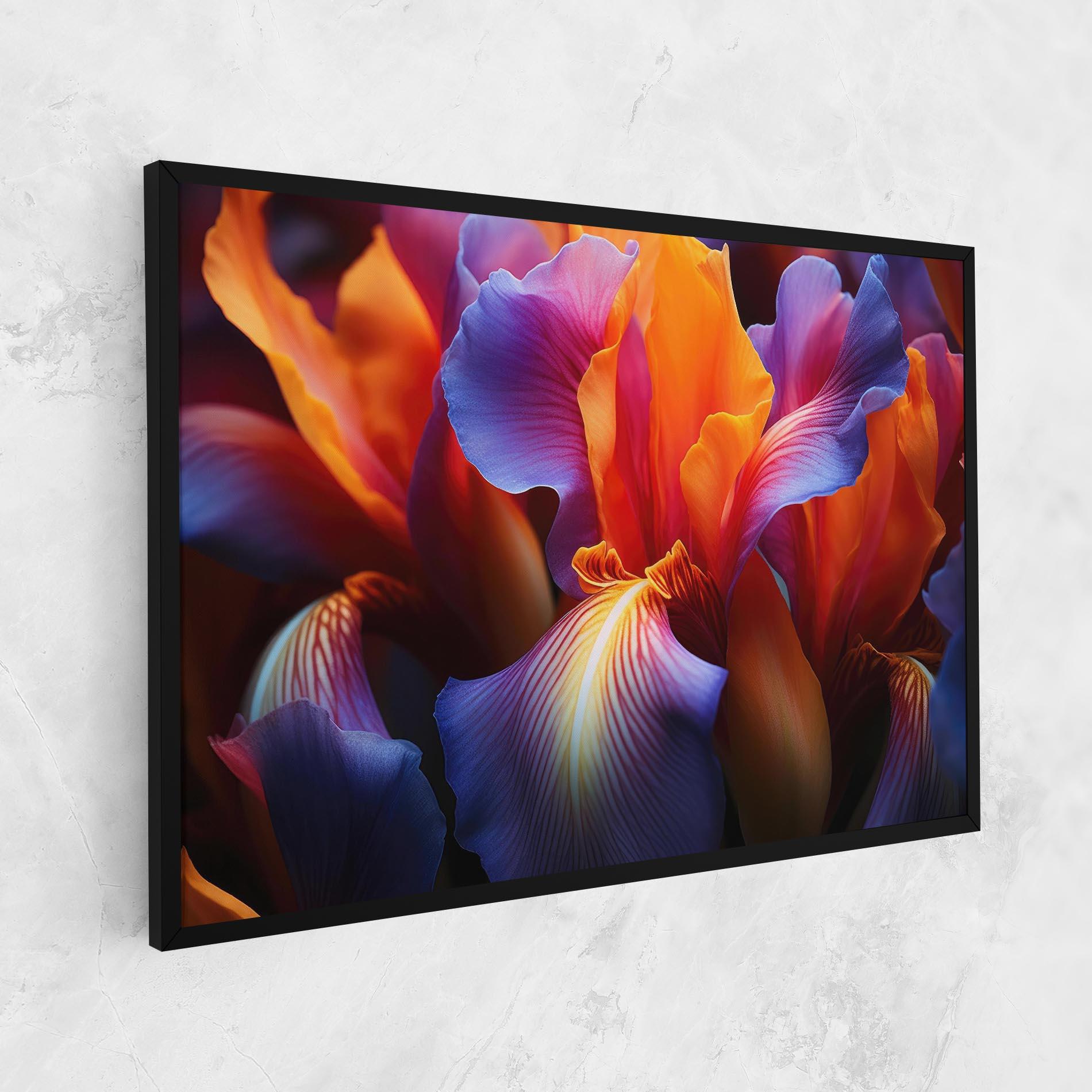 Obraz na Płótnie Orange Purple Iris mockup 1