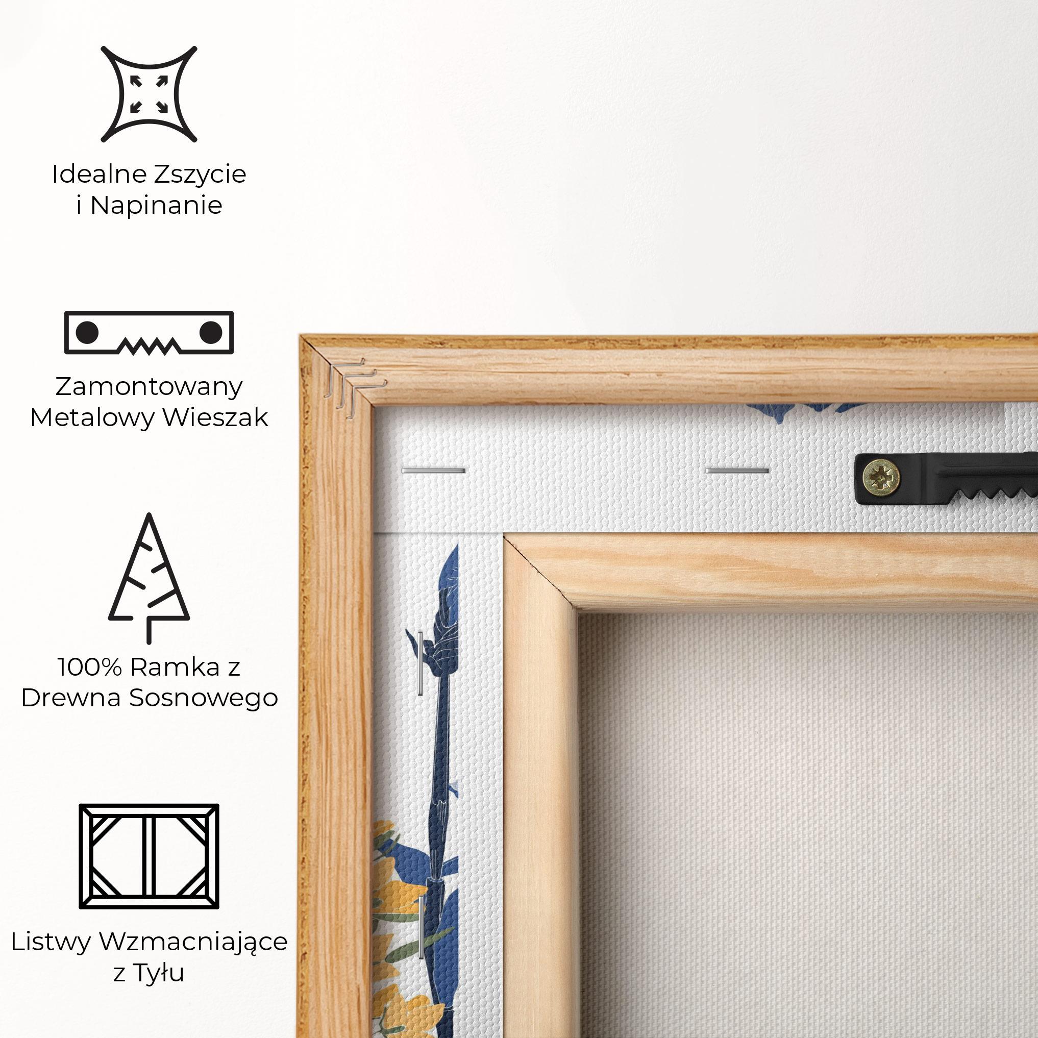 Obraz na Płótnie Iris Blue Art mockup 5