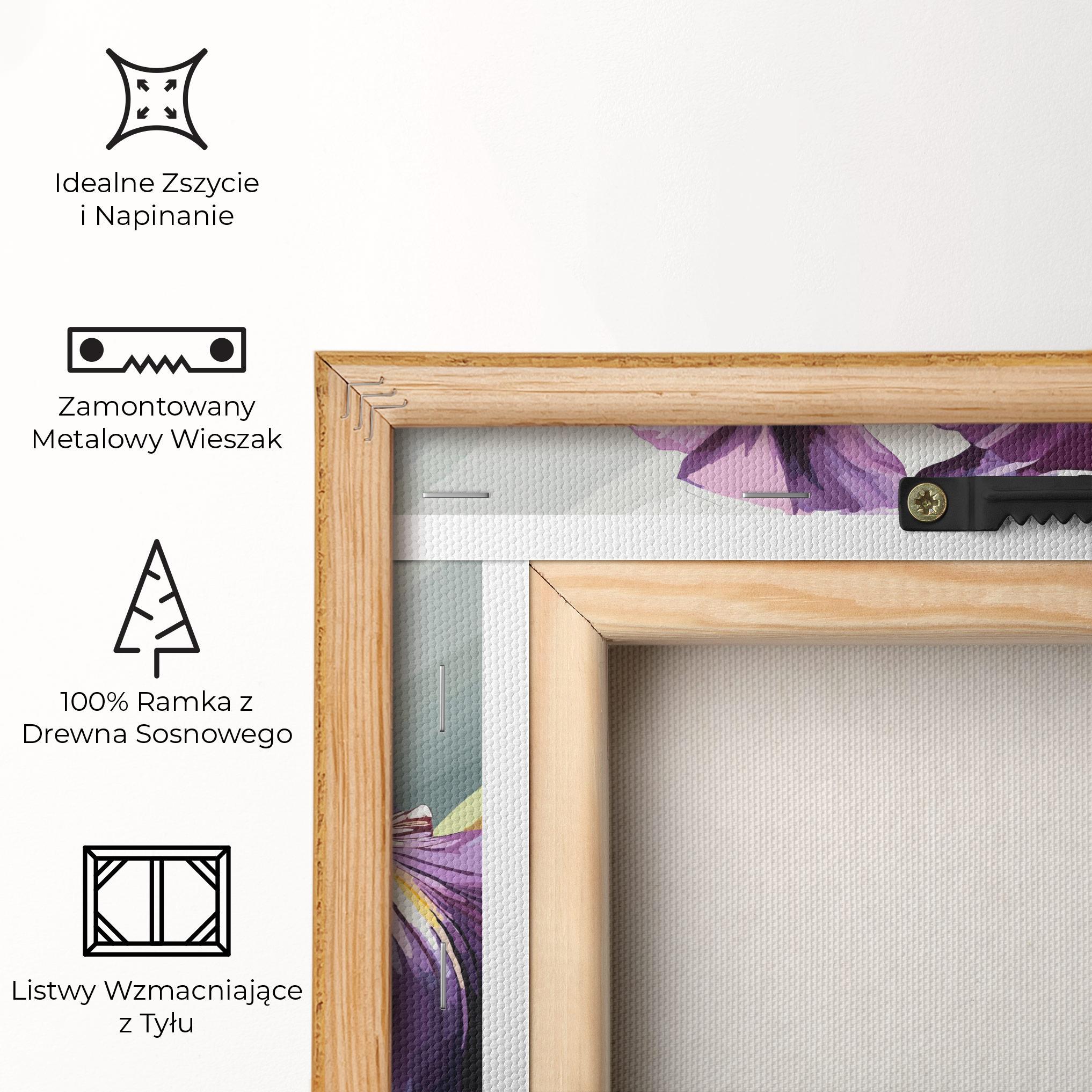 Obraz na Płótnie Purple Blue Iris mockup 5