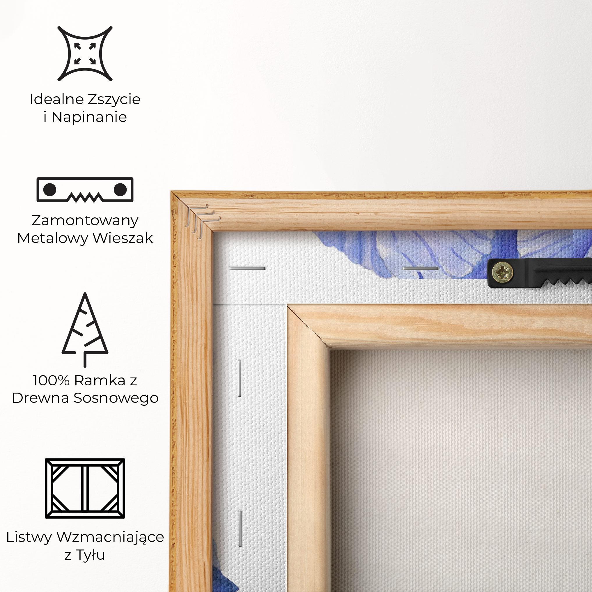 Obraz na Płótnie Purple Iris On White mockup 5