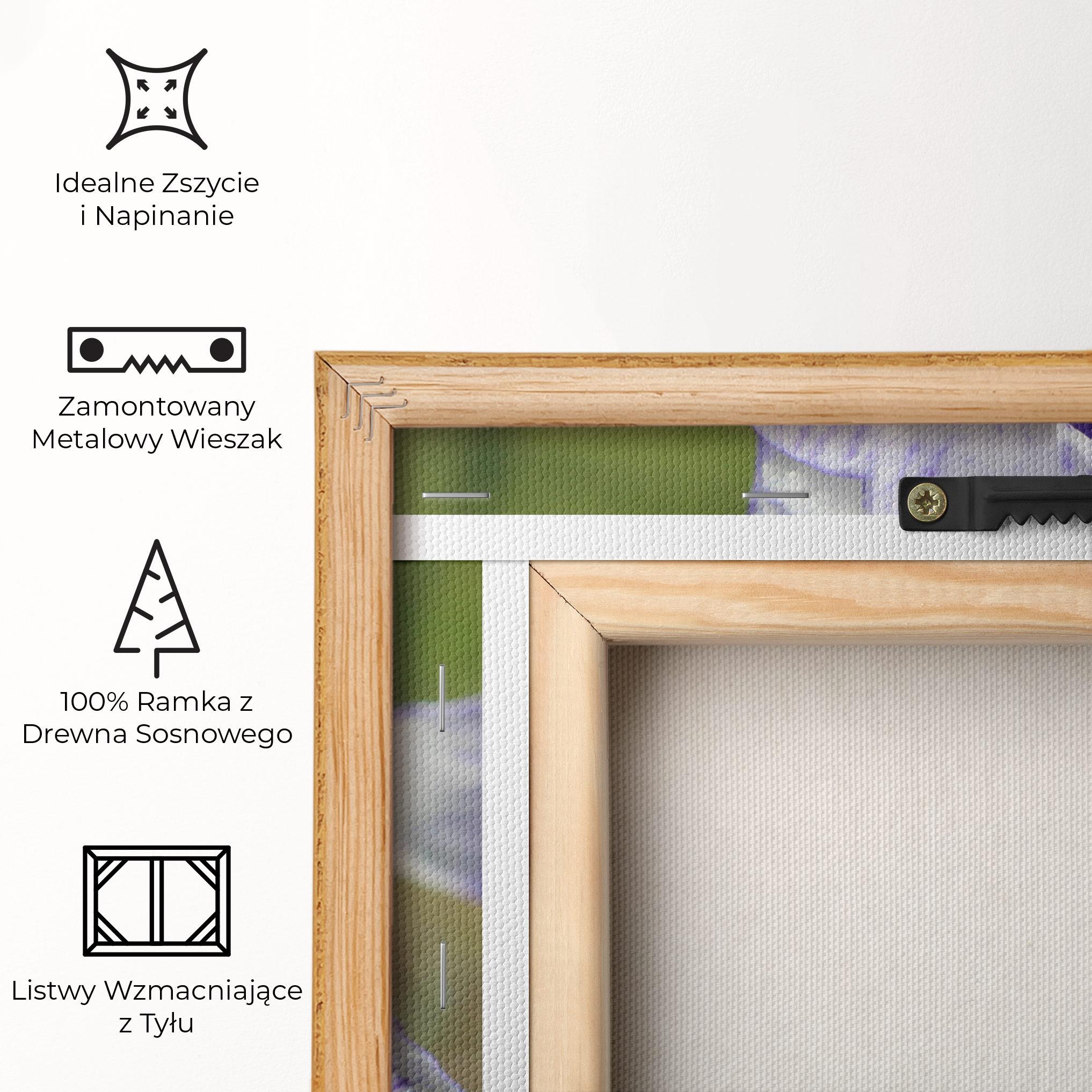 Obraz na Płótnie White Purple Iris mockup 5