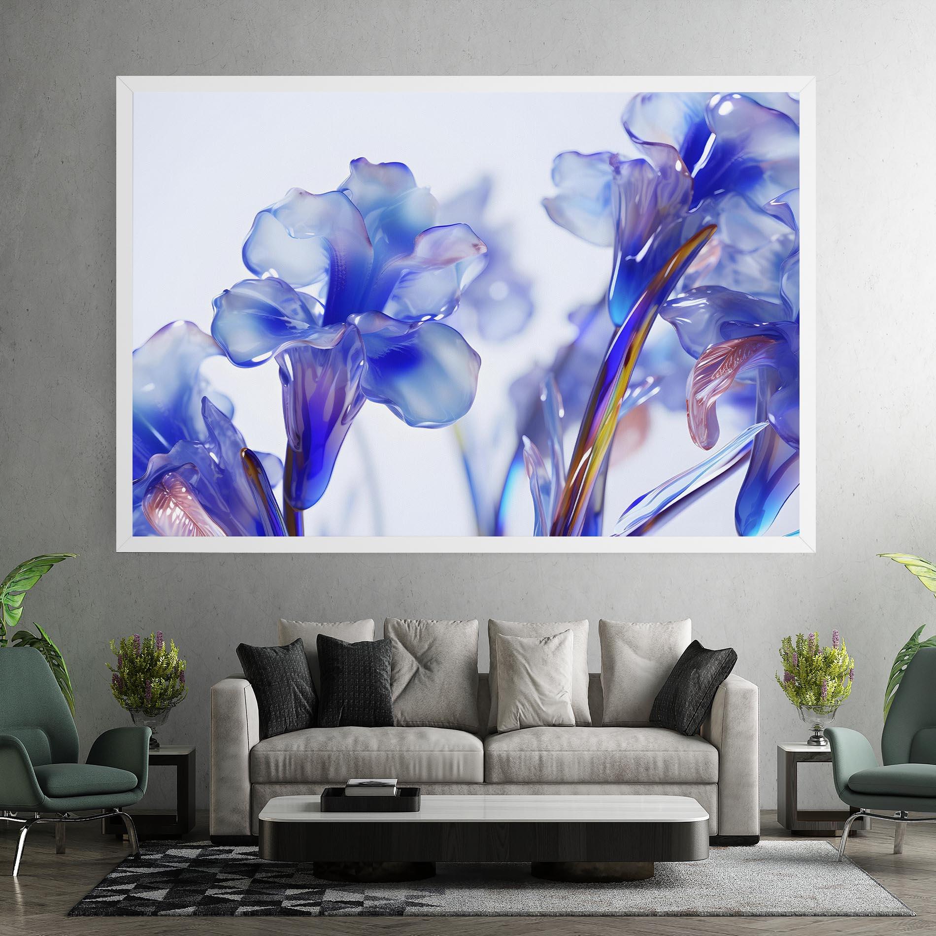 Obraz na Płótnie Iris Glass mockup 7