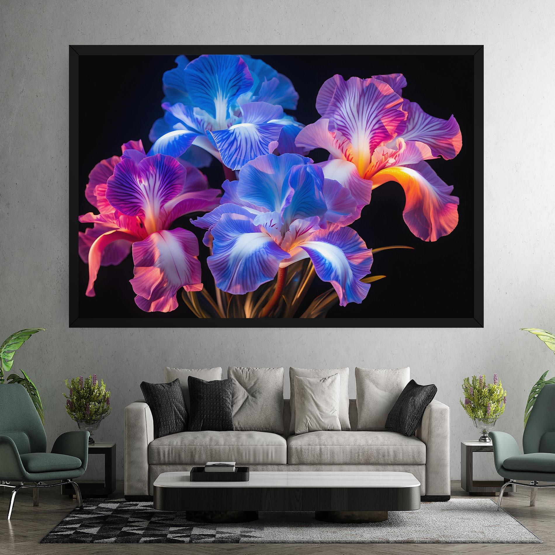 Obraz na Płótnie Blue Light Iris mockup 7