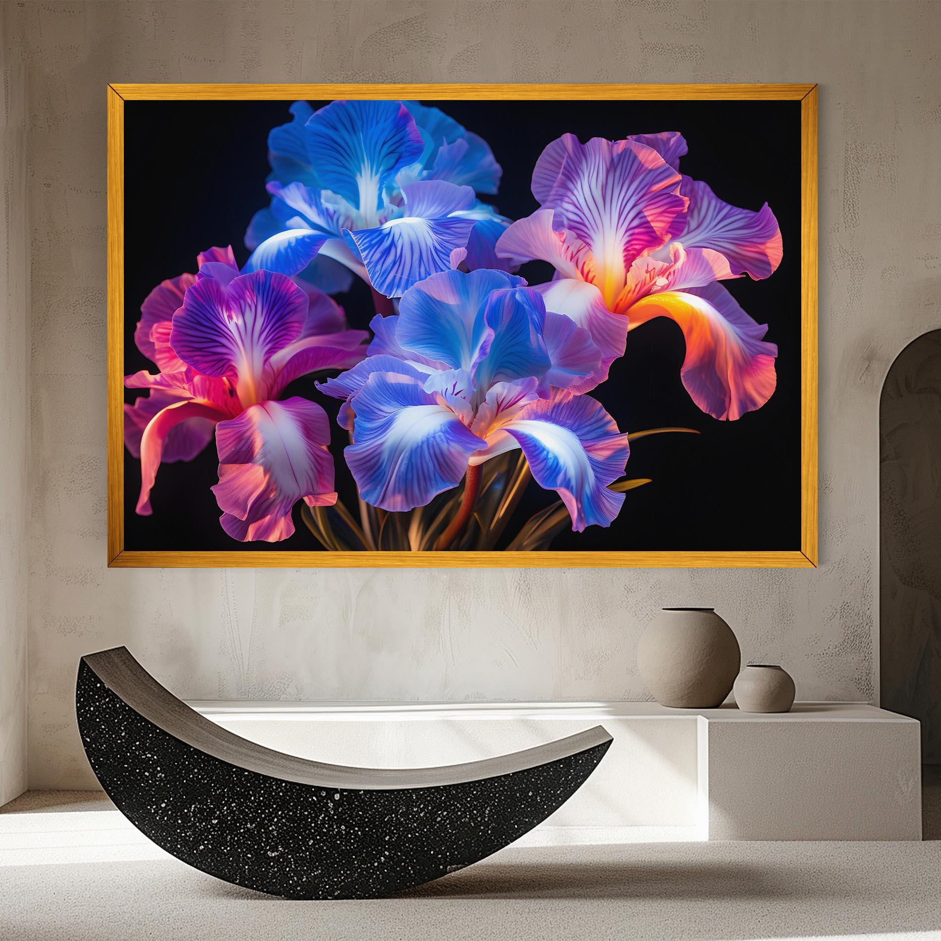 Obraz na Płótnie Blue Light Iris mockup 8