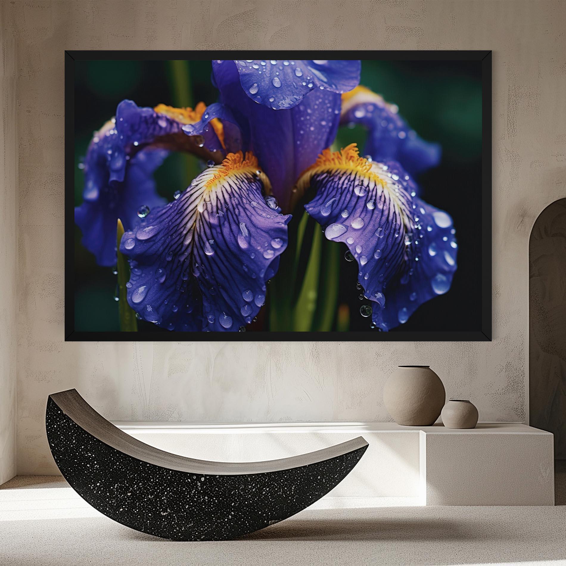Obraz na Płótnie Iris After Rain mockup 8